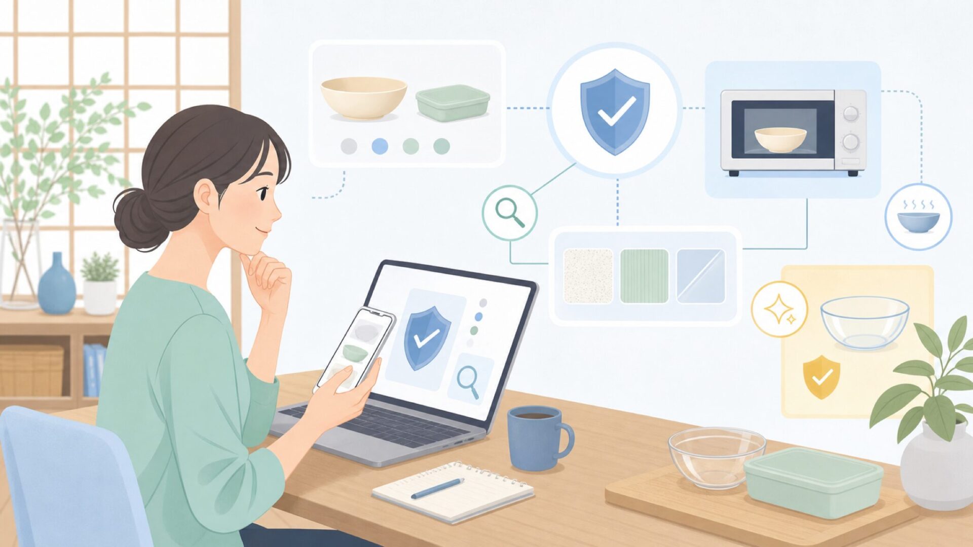品質と安全性——「本当に信頼できるか」に正直に答えますを表すイラスト