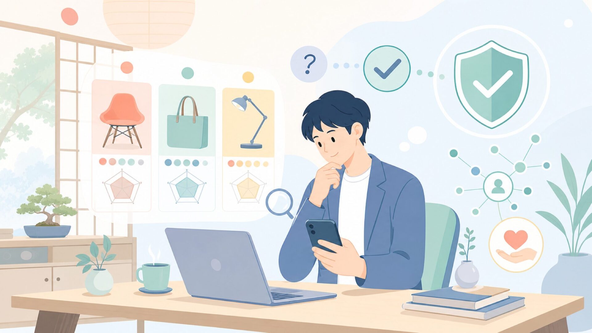 デザインと機能が両立する理由——Zee.Dogの品質を分解するを表すイラスト