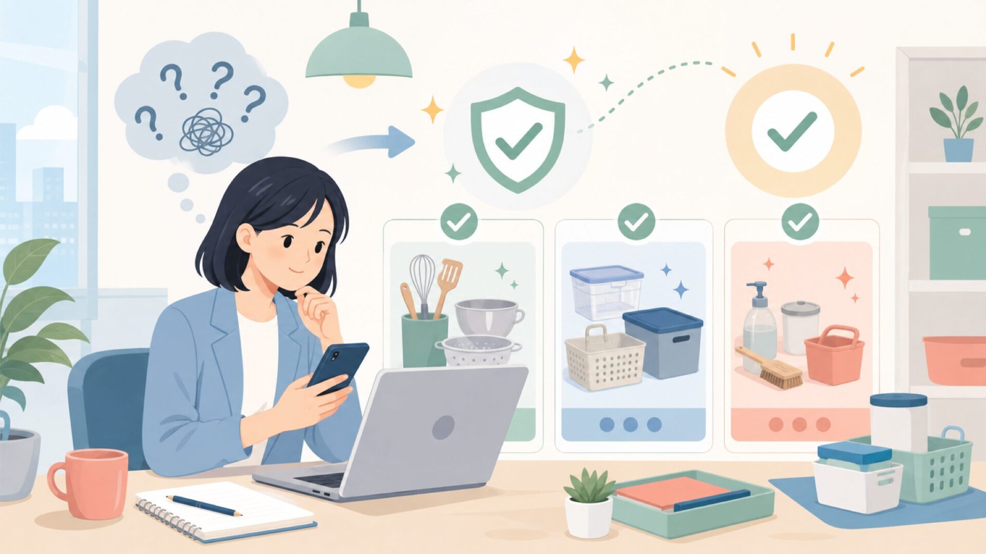 RSVP Internationalの商品ラインナップと品質の特徴を表すイラスト