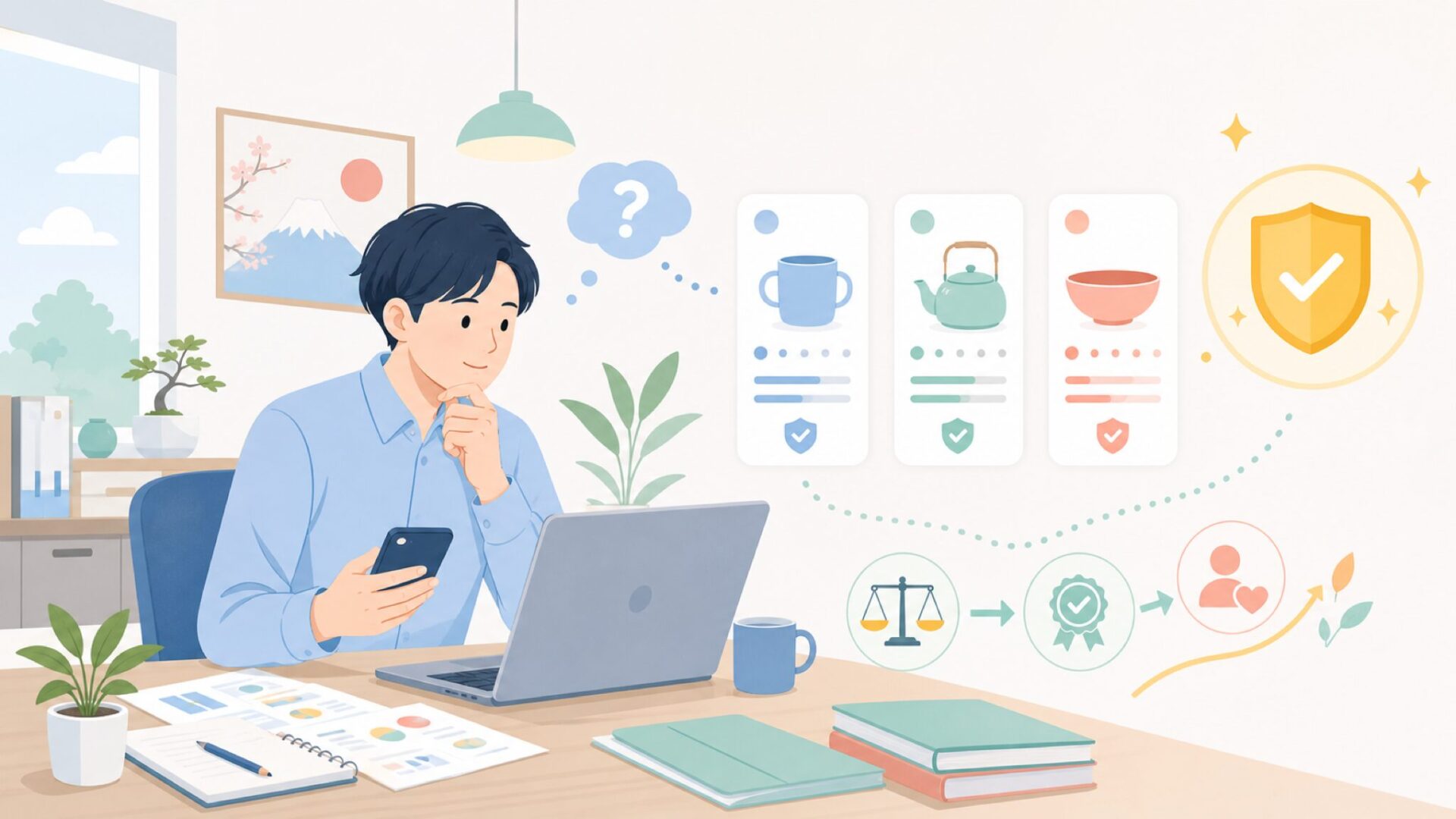 「中国製＝品質が心配」は本当か？実態を数字で確認するを表すイラスト