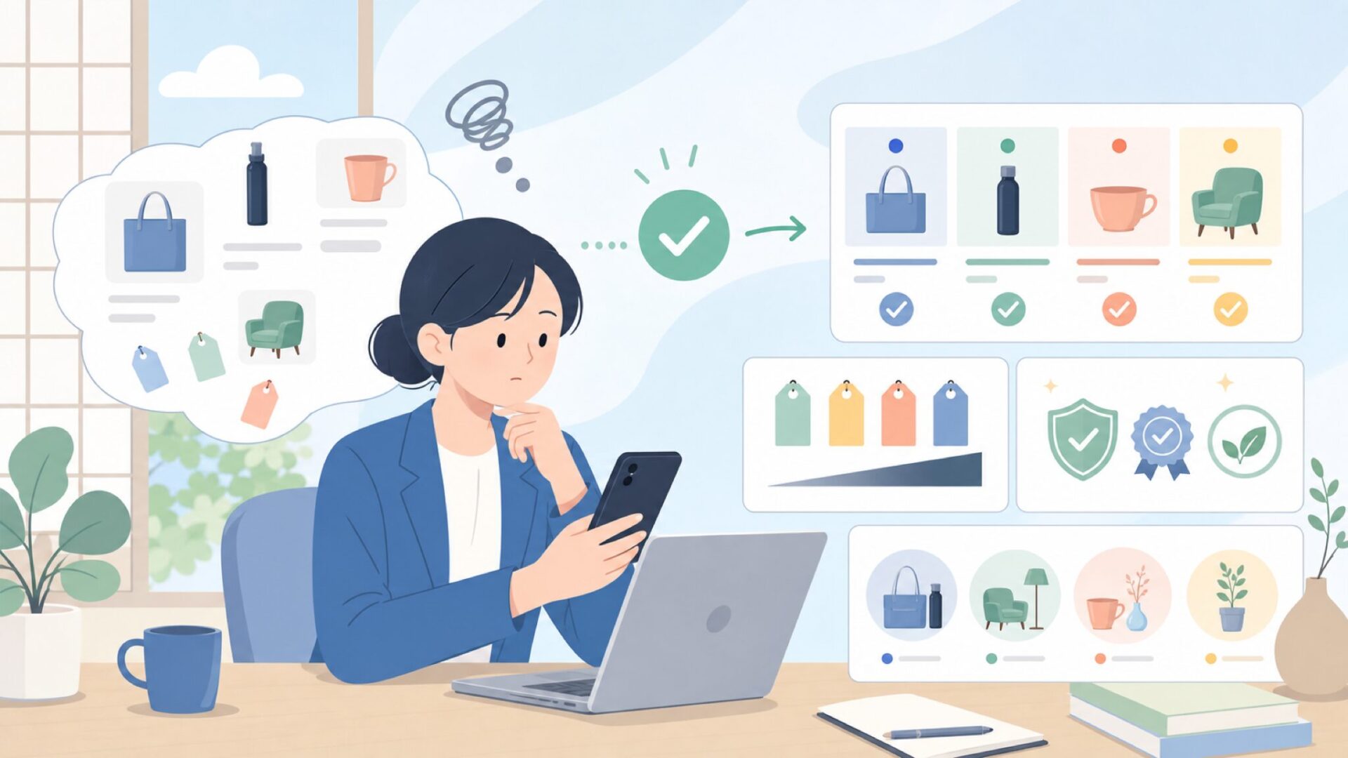 PARFOISの商品ラインナップと価格帯・品質の実力を表すイラスト