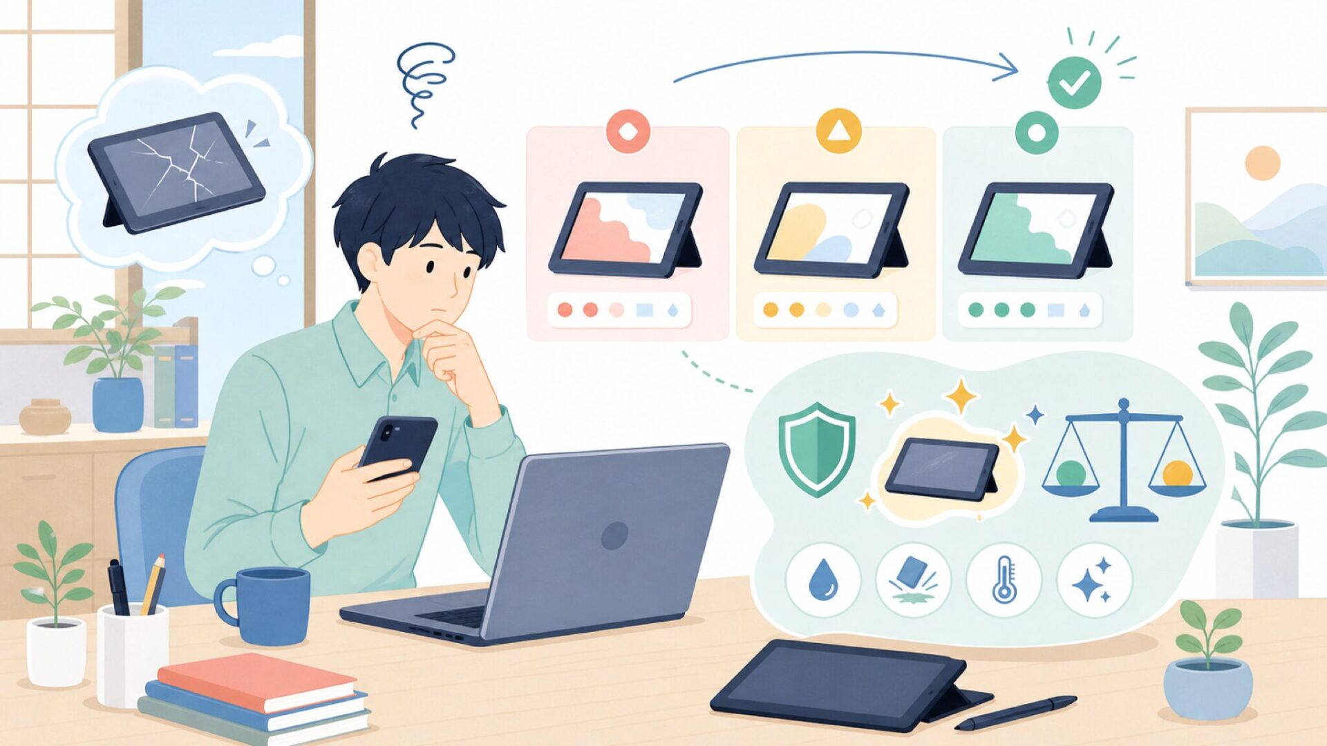 xppenは壊れやすいって本当？耐久性と品質の実態を表すイラスト