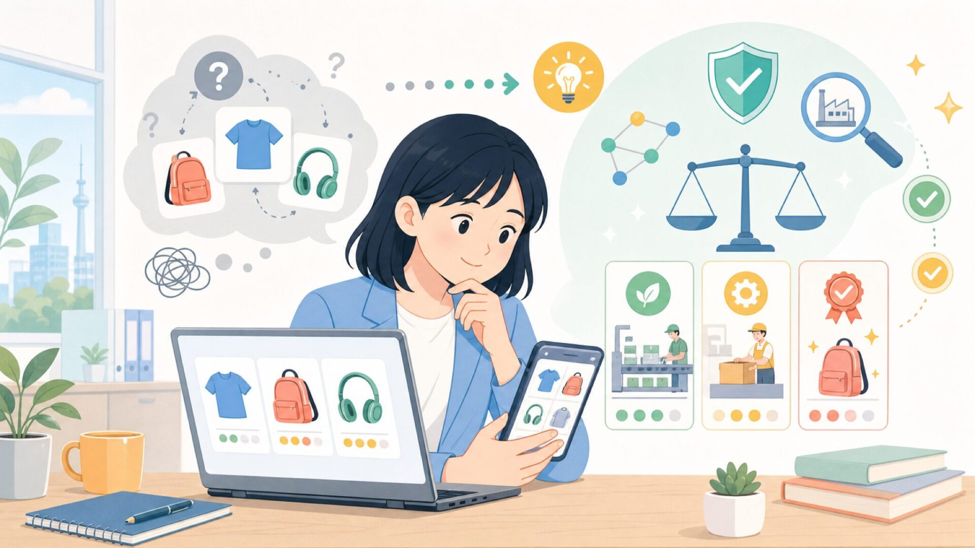 「中国製だから怪しい」は本当か?安さの理由と品質の関係を表すイラスト