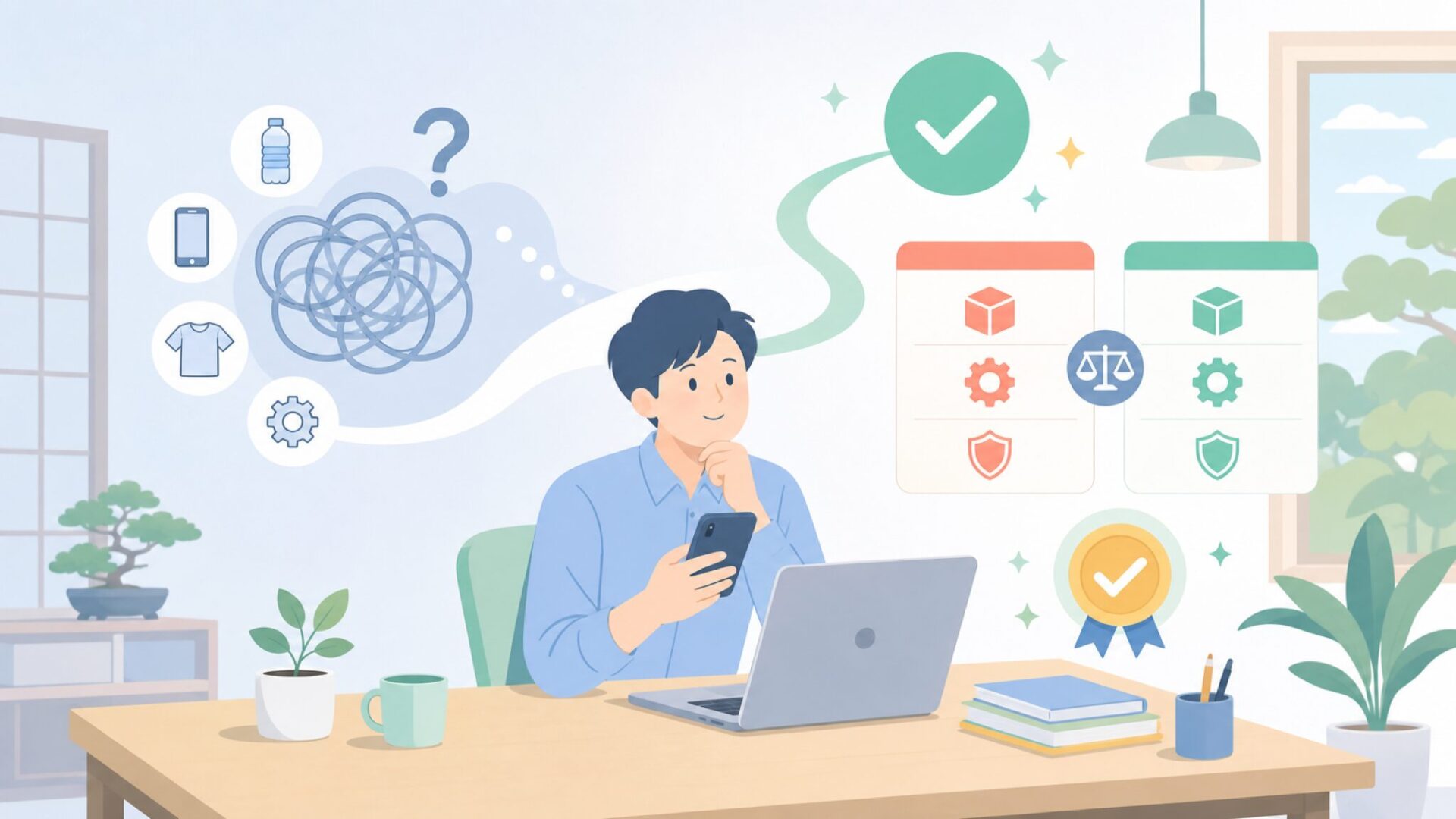 中国製は本当に粗悪？品質・パーツ・音の傾向を見極めるを表すイラスト