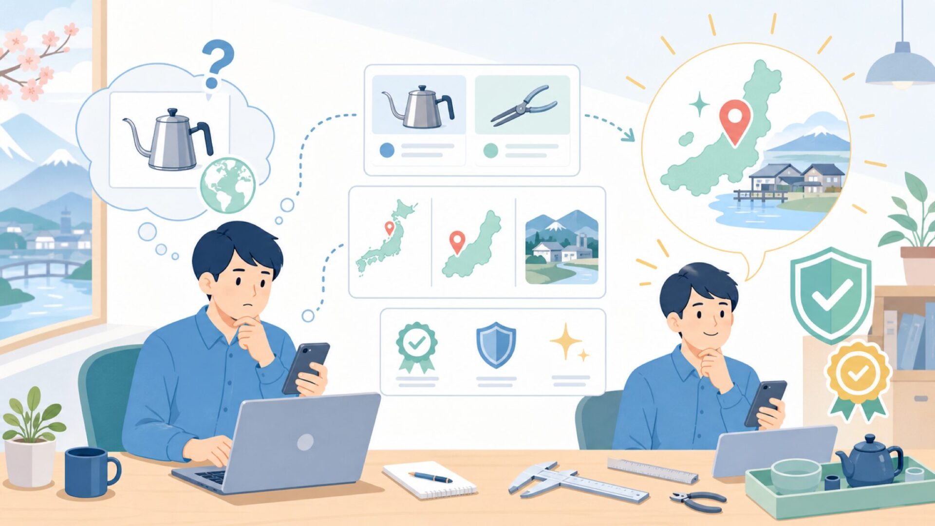 Shinwa Measuringはどこの国の会社?結論は日本・新潟県三条市を表すイラスト