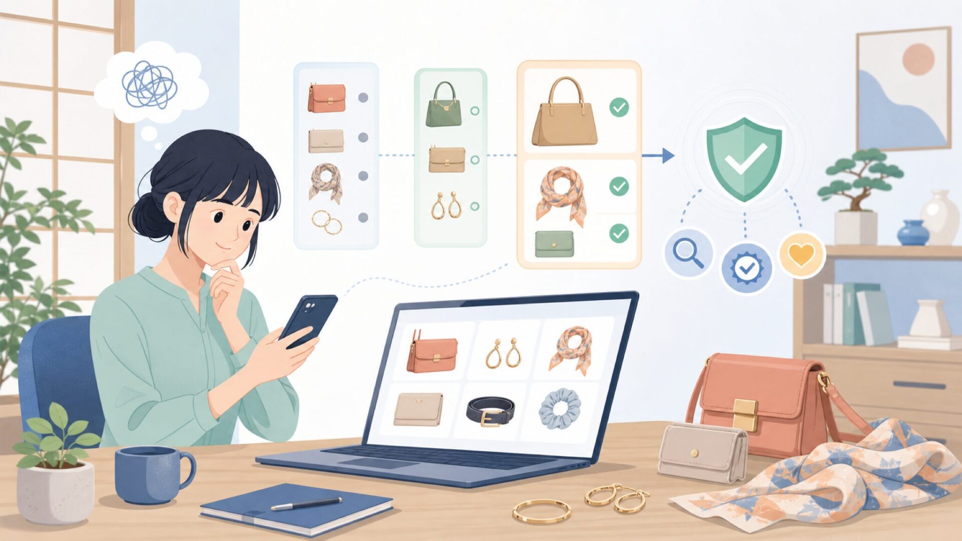 PARFOIS（パルフォワ）とは？ポルトガル発のプチプラ小物ブランドを表すイラスト