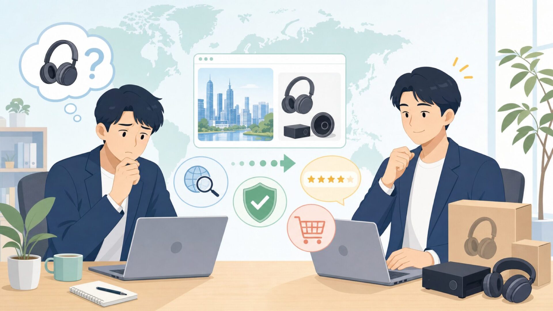 JUZEARはどこの国のブランドなのか — 「匠音君子」誕生の背景を表すイラスト