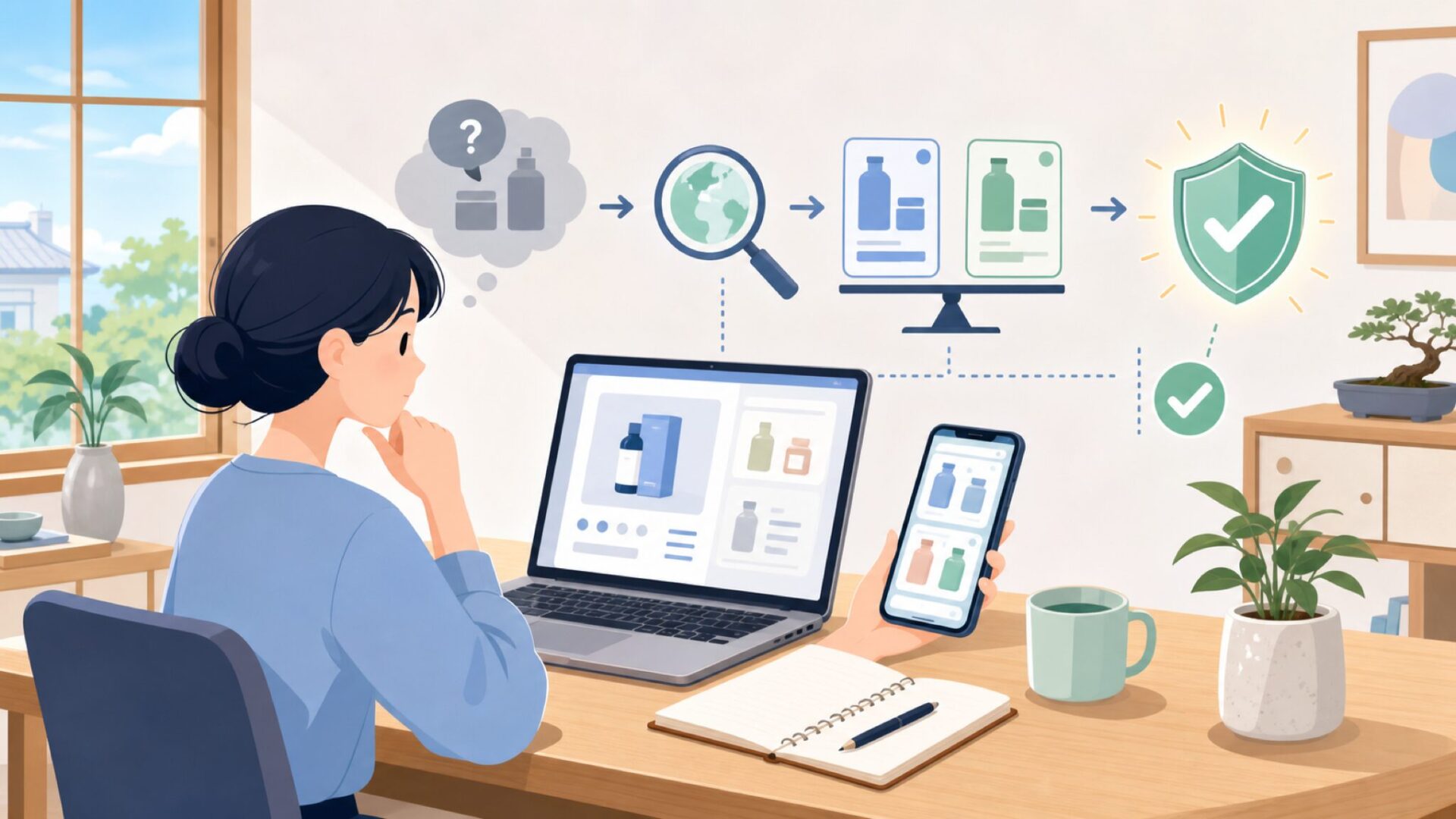 YOUTHINKはどこの国のブランド？製造国とメーカーの実態を表すイラスト