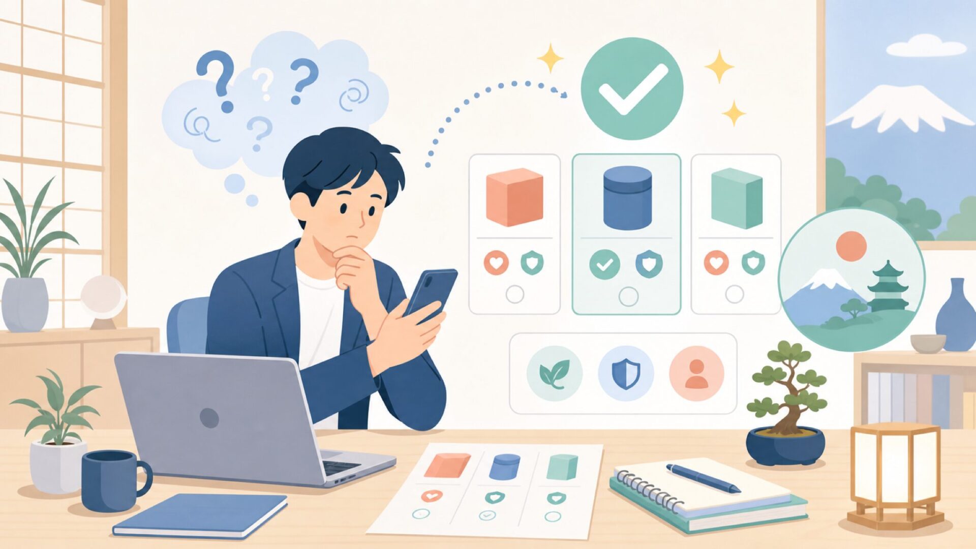 UHT Corporationはどこの国の会社か｜結論は「日本」を表すイラスト