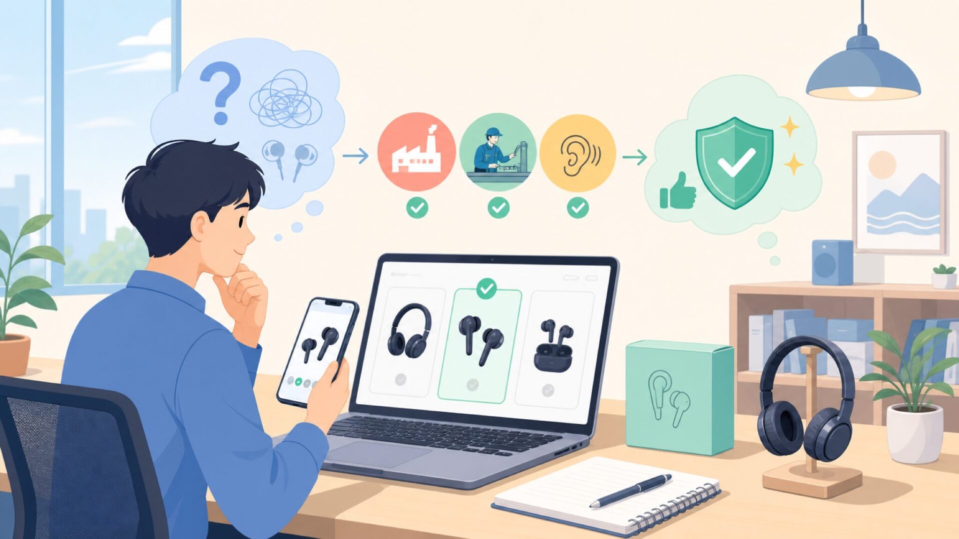 Whizzerはどこの国のブランド?結論は中国のオーディオ専業メーカーを表すイラスト