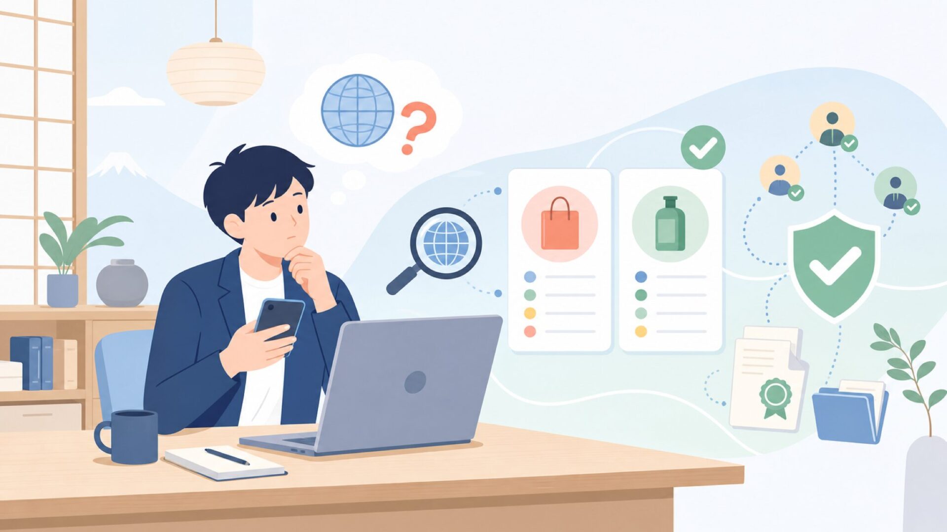 FITINDEXはどこの国のブランドなのかを表すイラスト