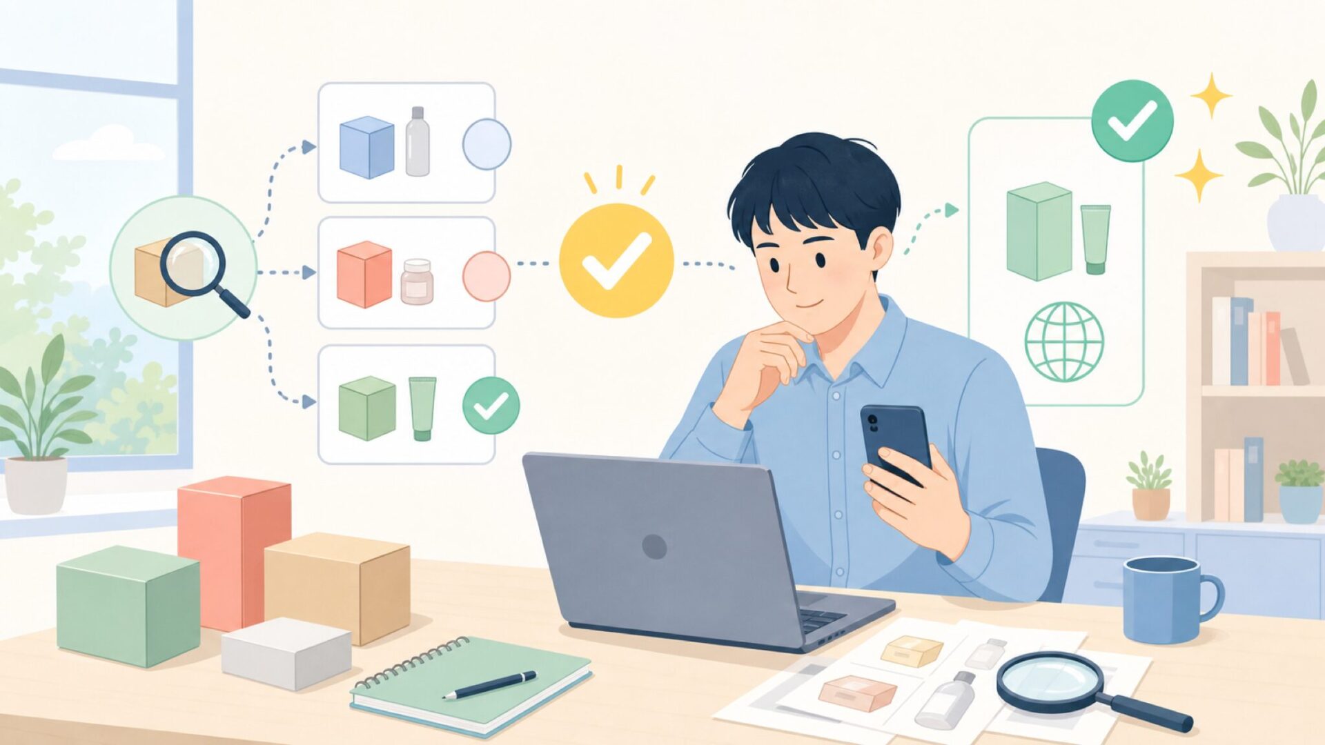 Ownpetsはどこの国のブランド?結論と判断の根拠を表すイラスト