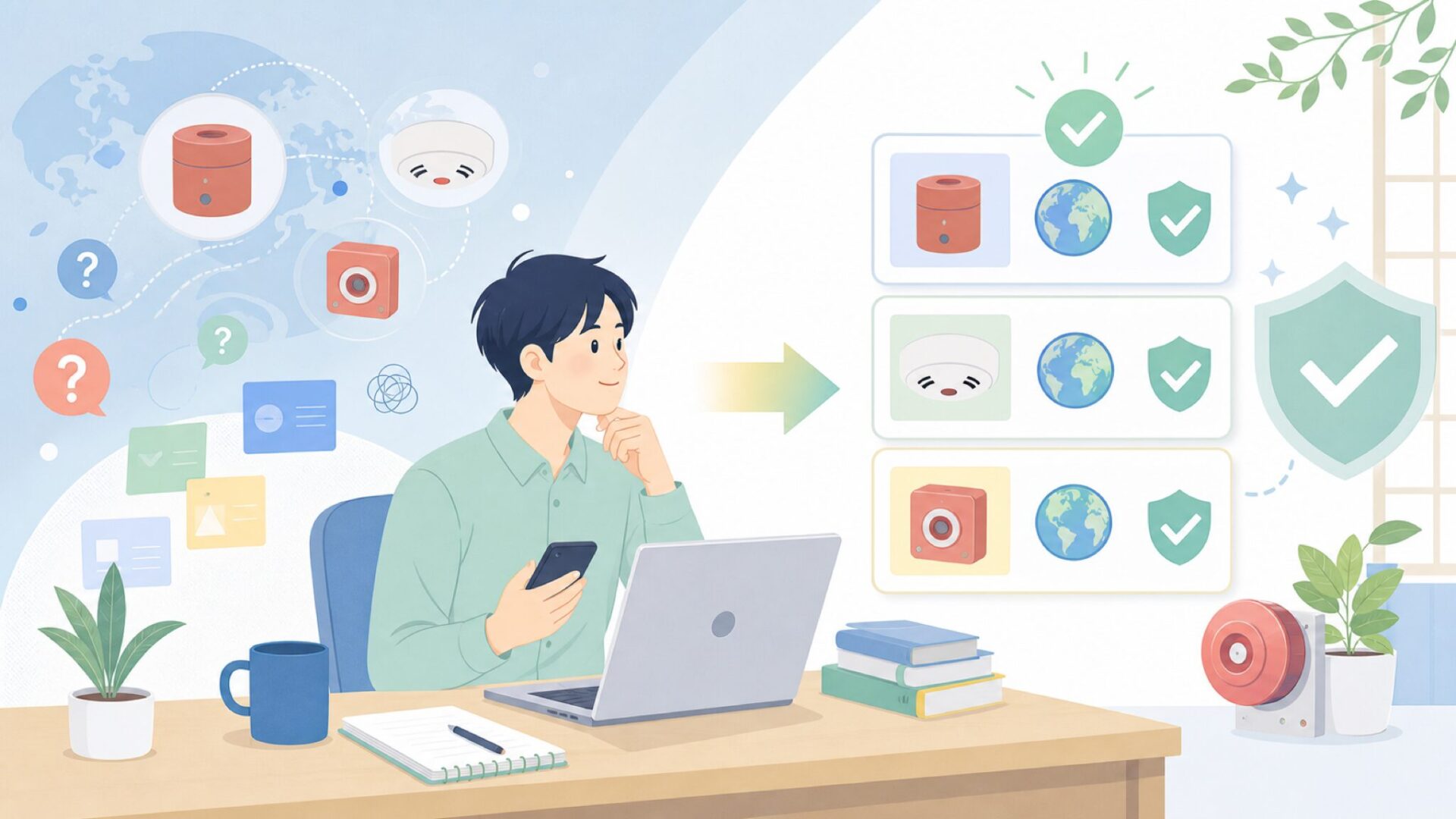 X-Senseはどこの国のブランド？運営会社と本社をまず確認を表すイラスト