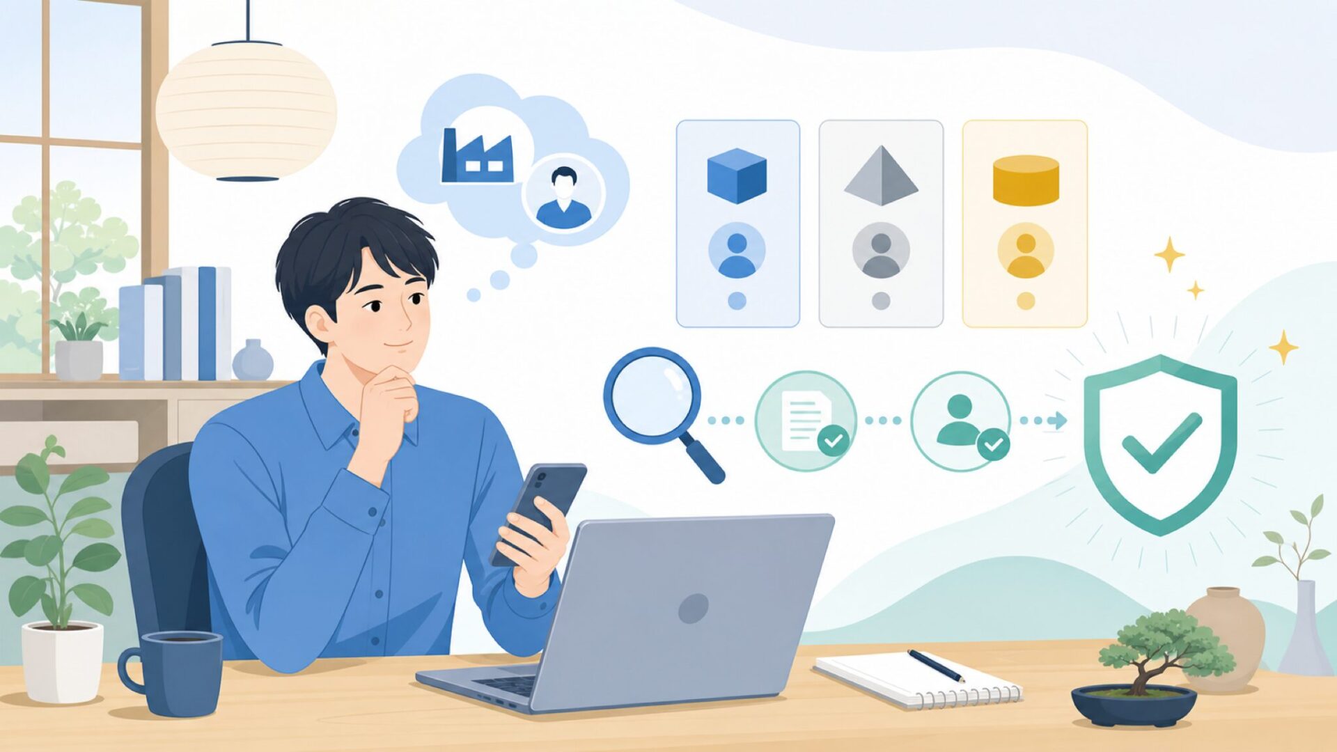 EUHOMYはどこの国のメーカー？運営元と素性を最初にはっきりさせるを表すイラスト