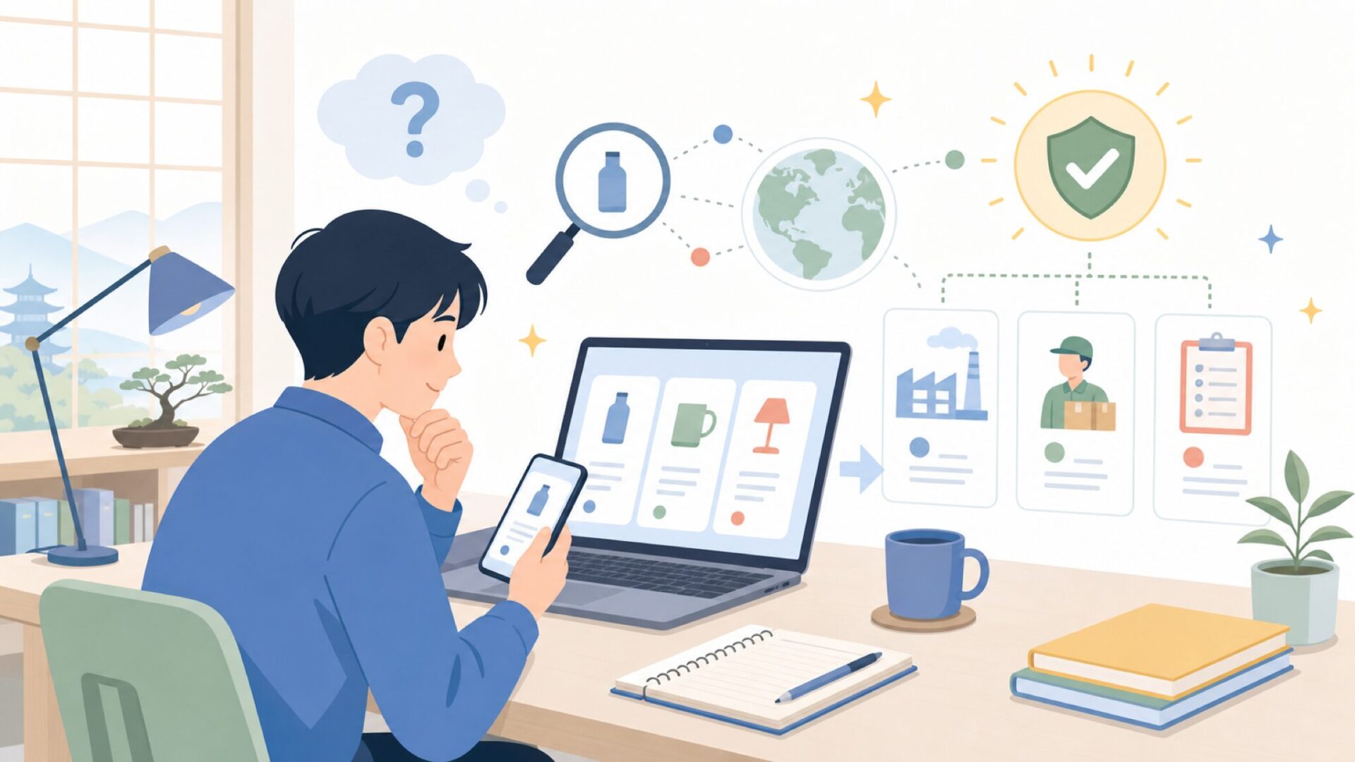 GERYONはどこの国のブランドなのか（結論と根拠）を表すイラスト