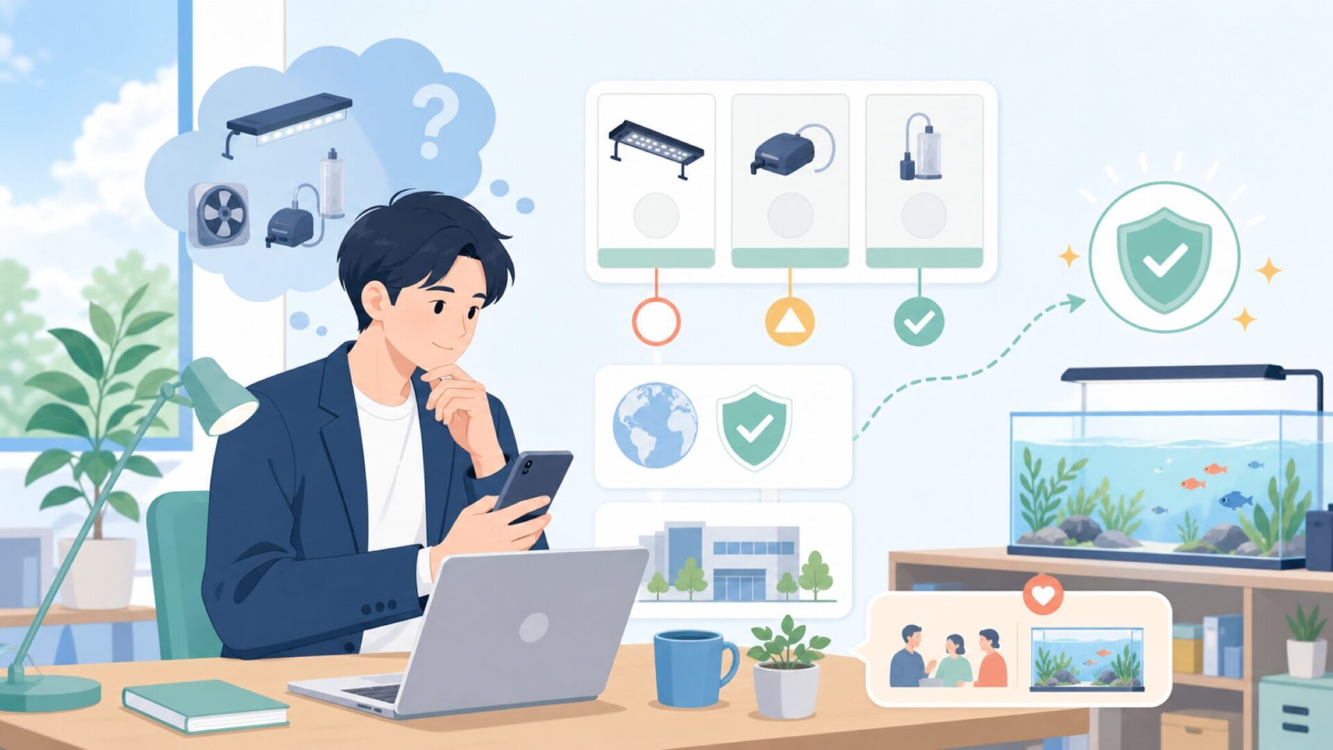 Hyggerはどこの国のブランド？企業の素顔を徹底調査を表すイラスト