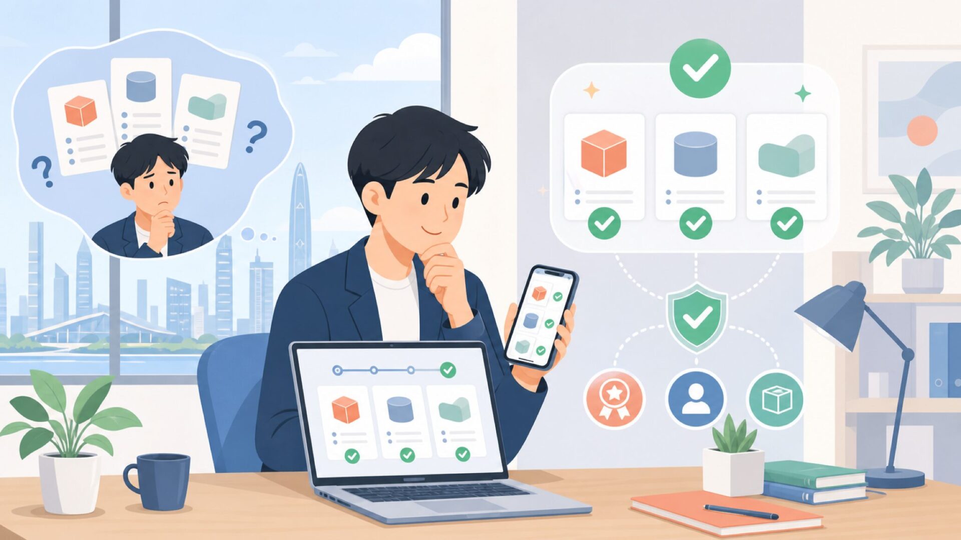 MOZAはどこの国のブランド？── 中国・深センが世界に誇る本拠地を表すイラスト