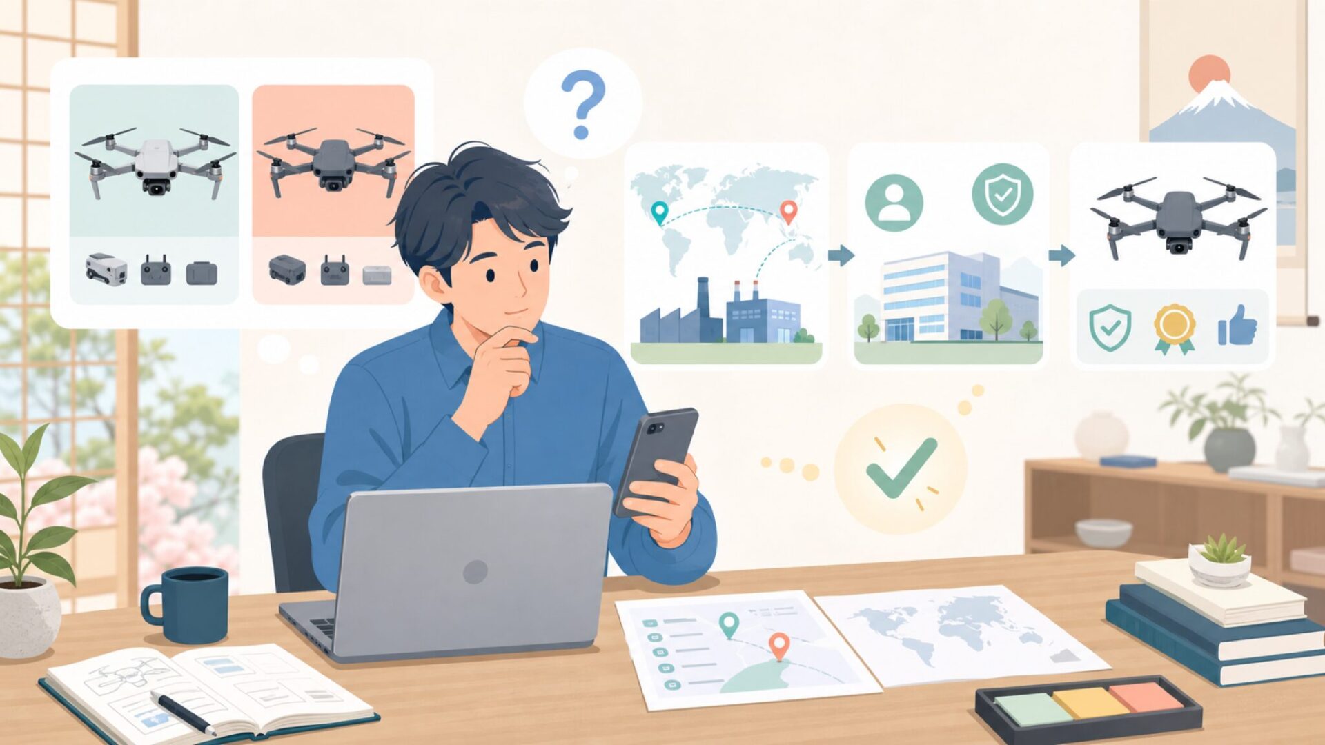 Drimflyはどこの国のブランドか — 会社概要と製造拠点を正確に把握するを表すイラスト