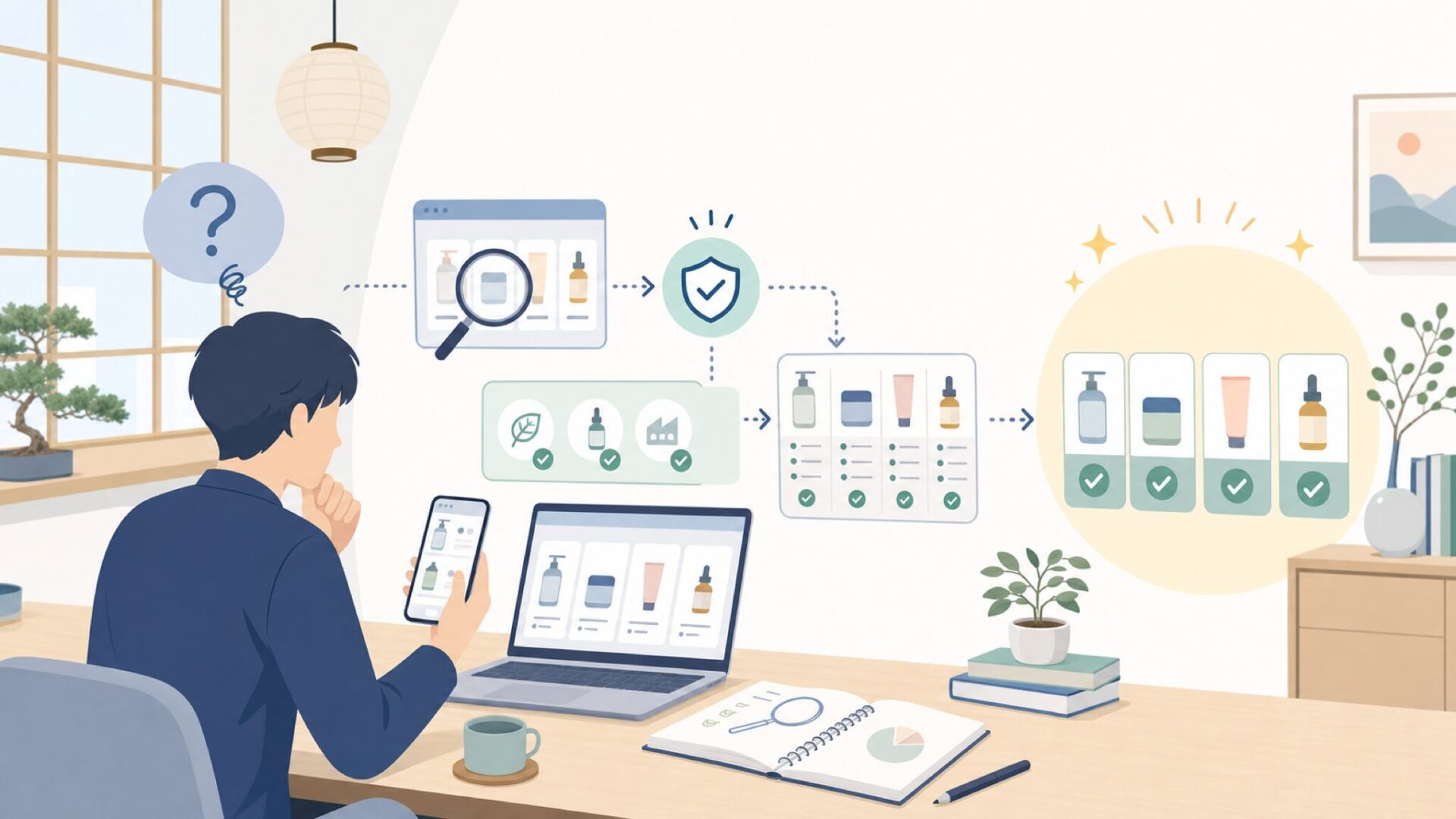VEEKTOMXはどこの国？会社の素性をはっきりさせるを表すイラスト