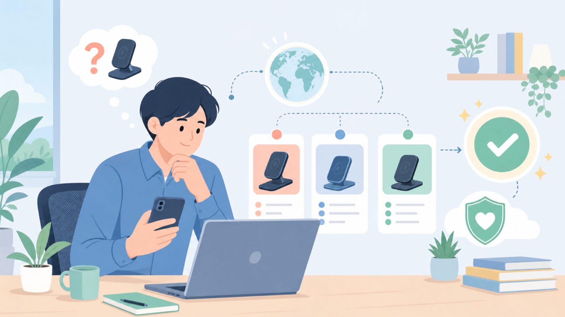 TechMatteはどこの国のブランドか？結論から伝えるを表すイラスト