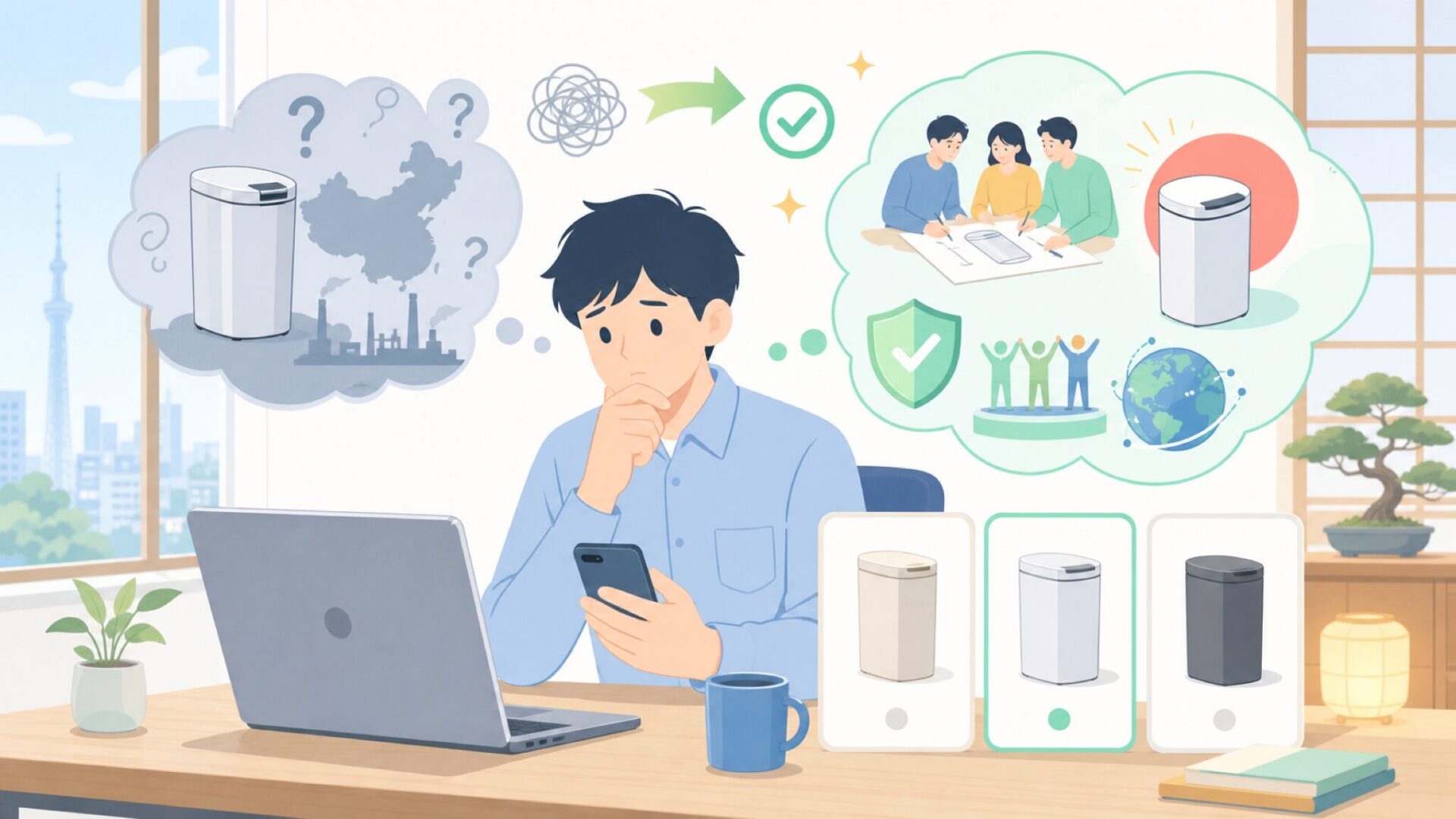 ZitAはどこの国のブランド？答えは「日本」を表すイラスト