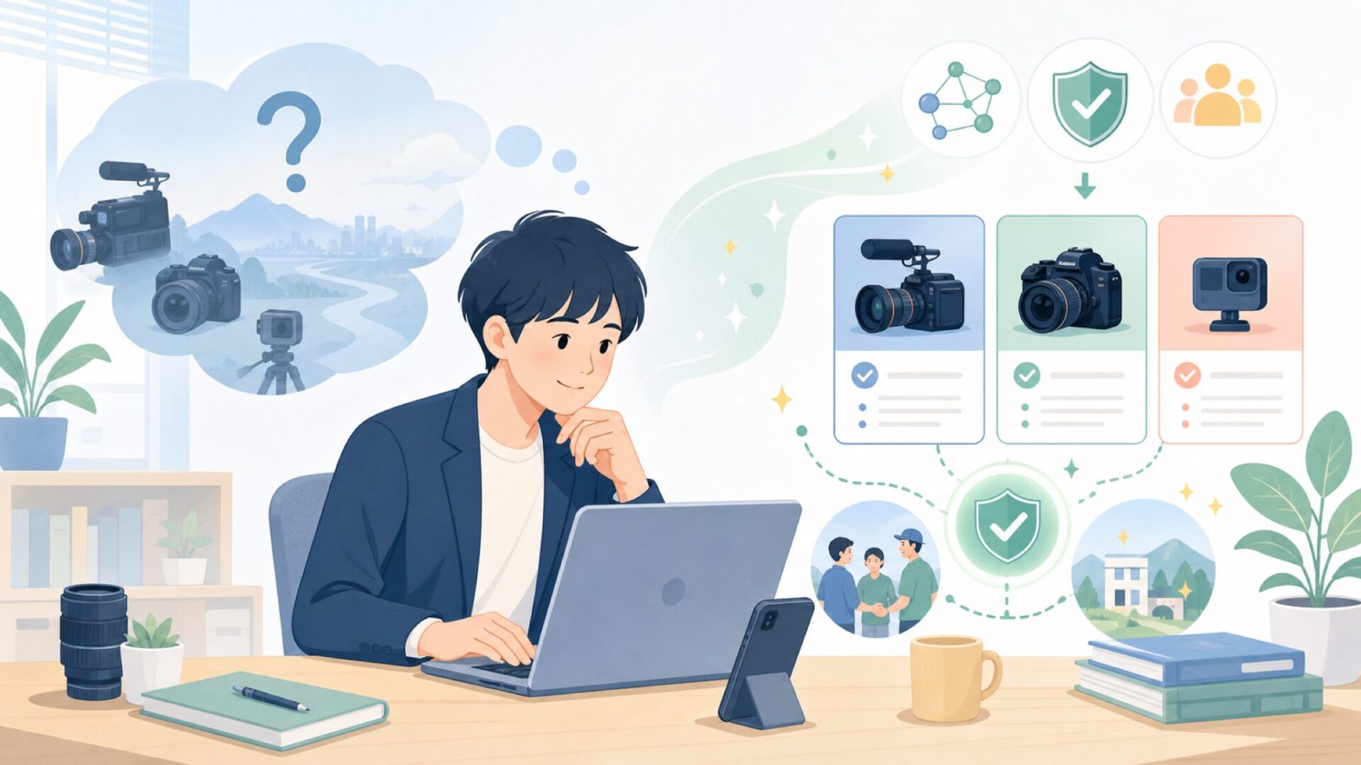 Kondor Blueの国籍と創業の背景を表すイラスト