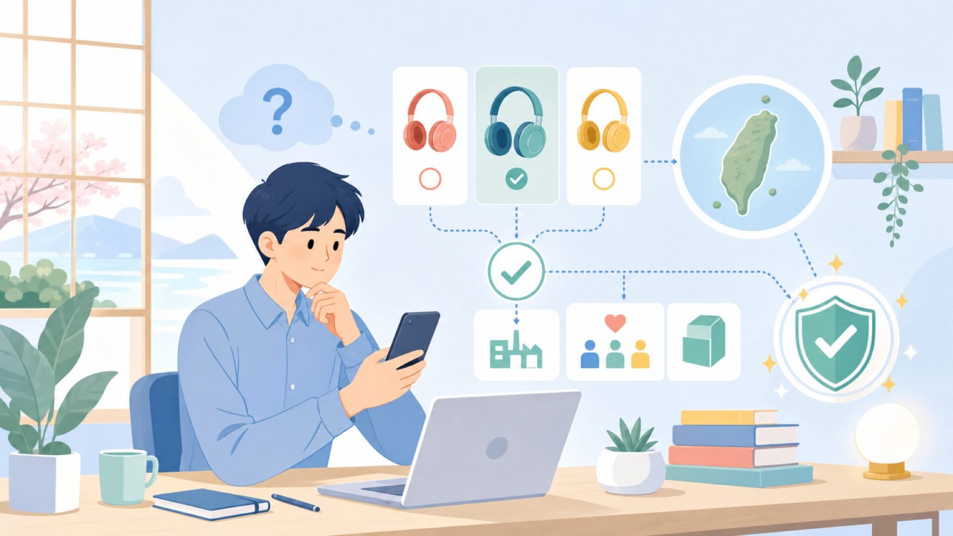 Genius Audio どこの国の答えは台湾、その背景にある事実を表すイラスト