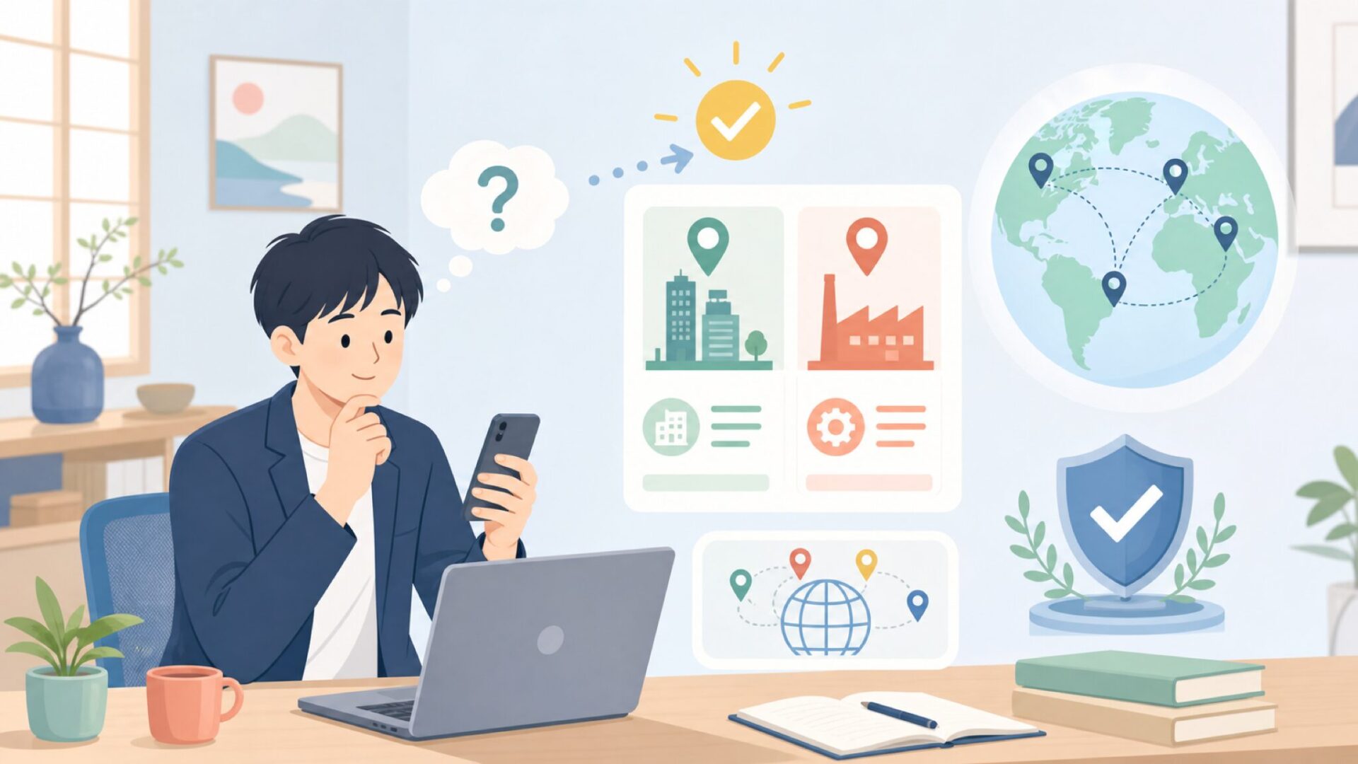 INSIZEはどこの国のブランド?本社と製造国をズバリ解説を表すイラスト