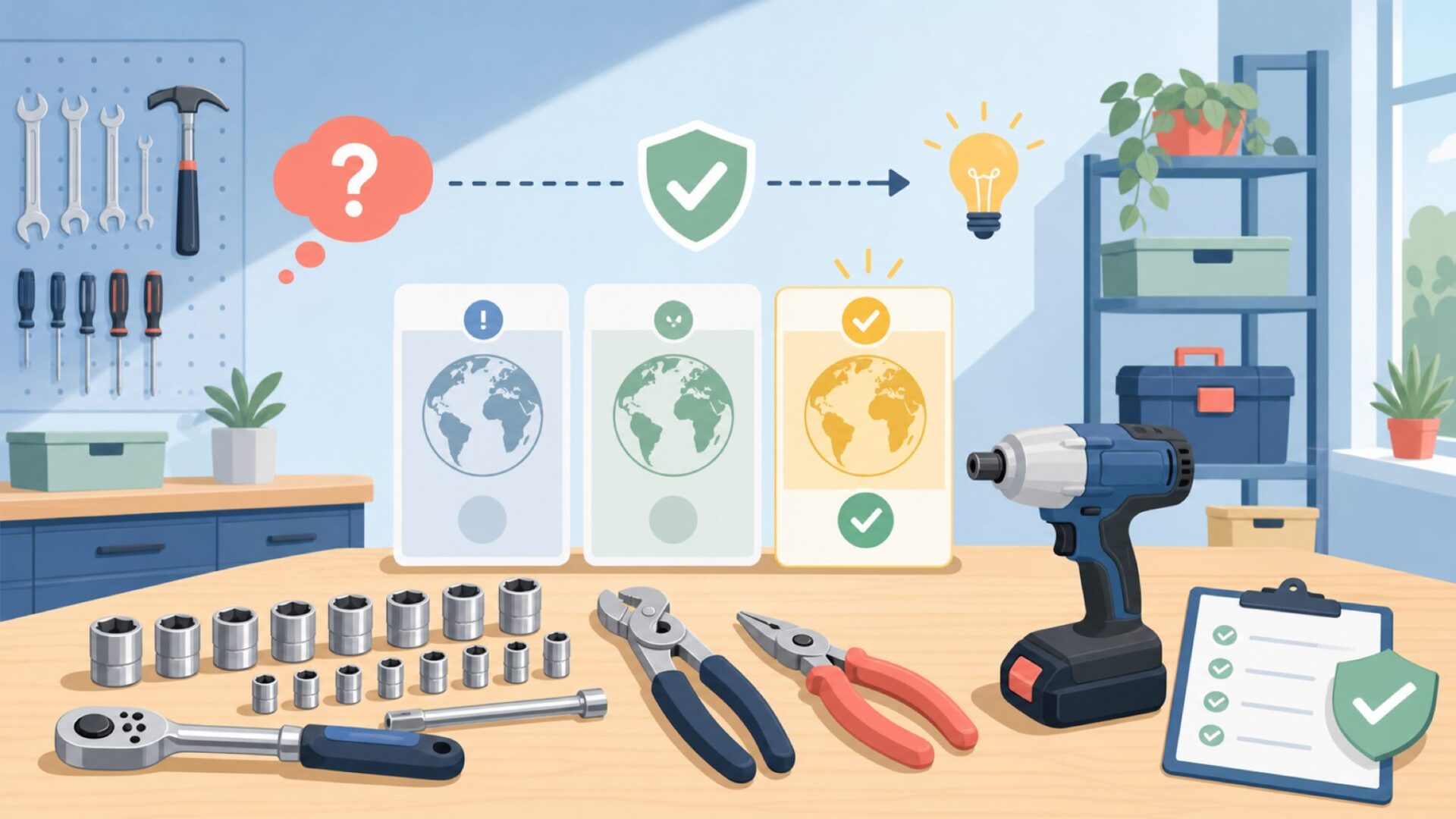 General Toolsはどこの国のブランド？結論から先にお伝えしますを表すイラスト