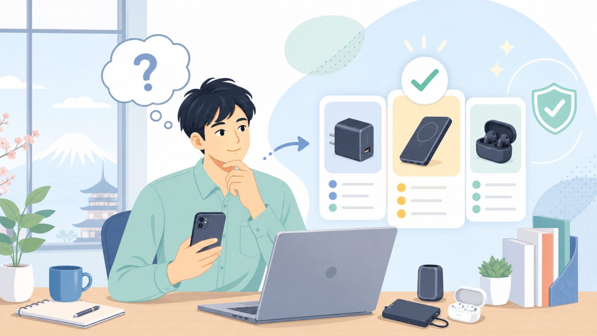 Baseusはどこの国のブランド？結論は中国・深セン発を表すイラスト