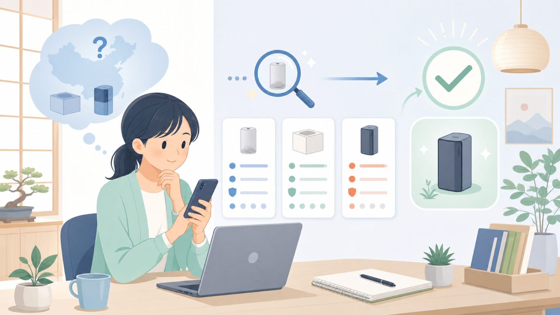 ENEACROはどこの国のブランド？結論は「中国系」の可能性が高いを表すイラスト