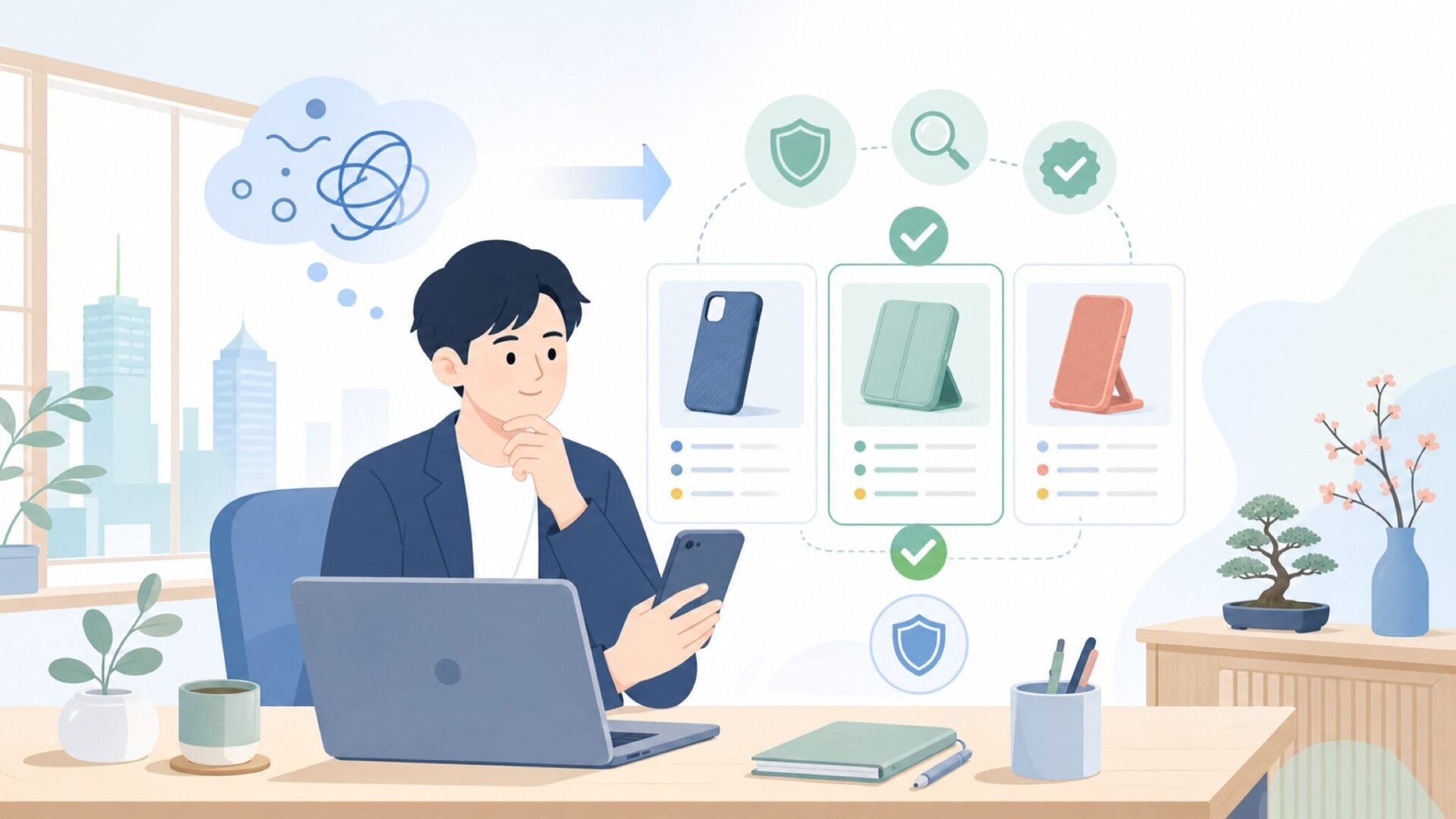Nillkinはどこの国のブランド？結論は中国（香港・深圳）発のメーカーを表すイラスト