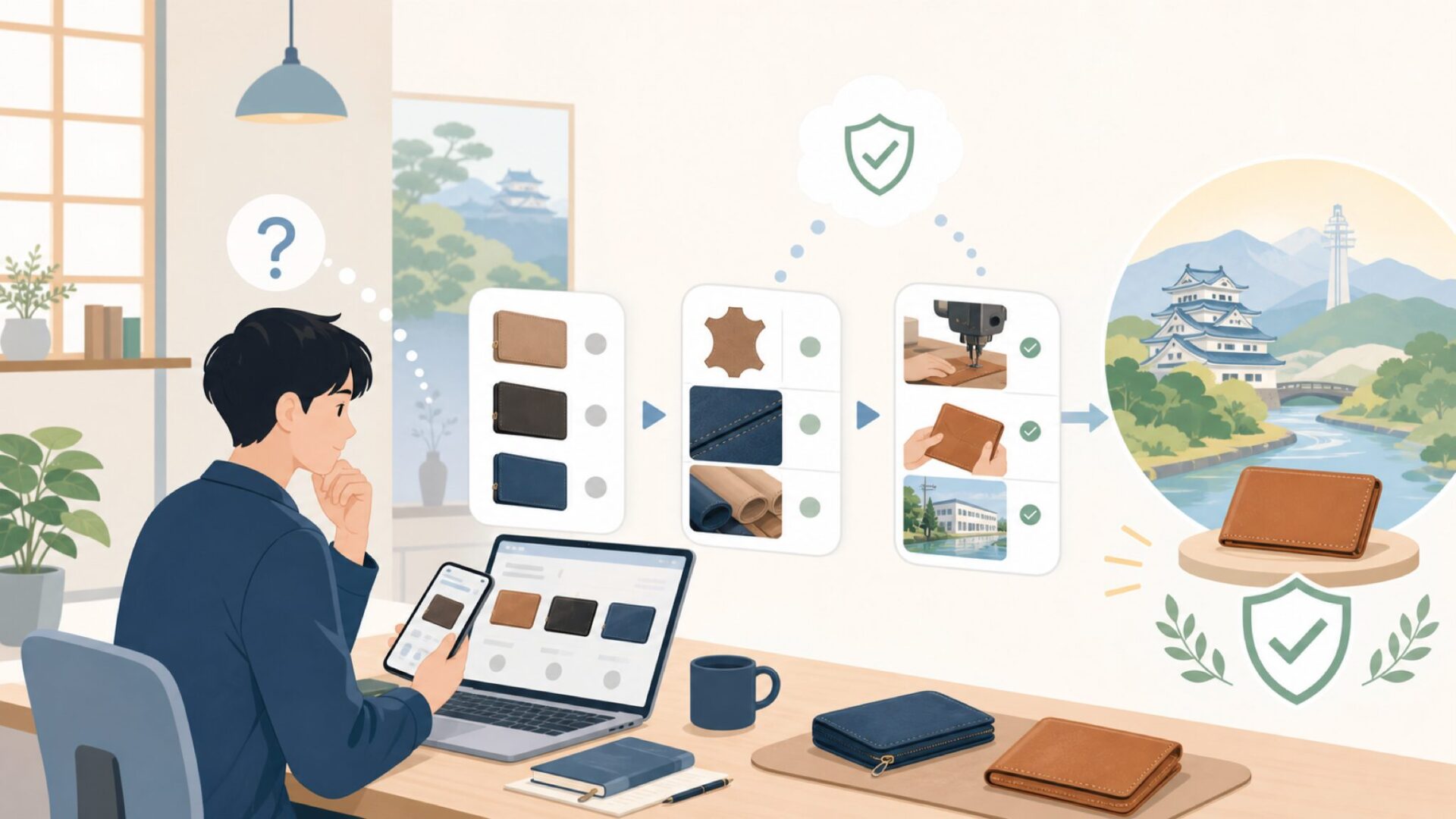 MURAはどこの国のブランド？結論は「日本（岐阜県大垣市）」を表すイラスト