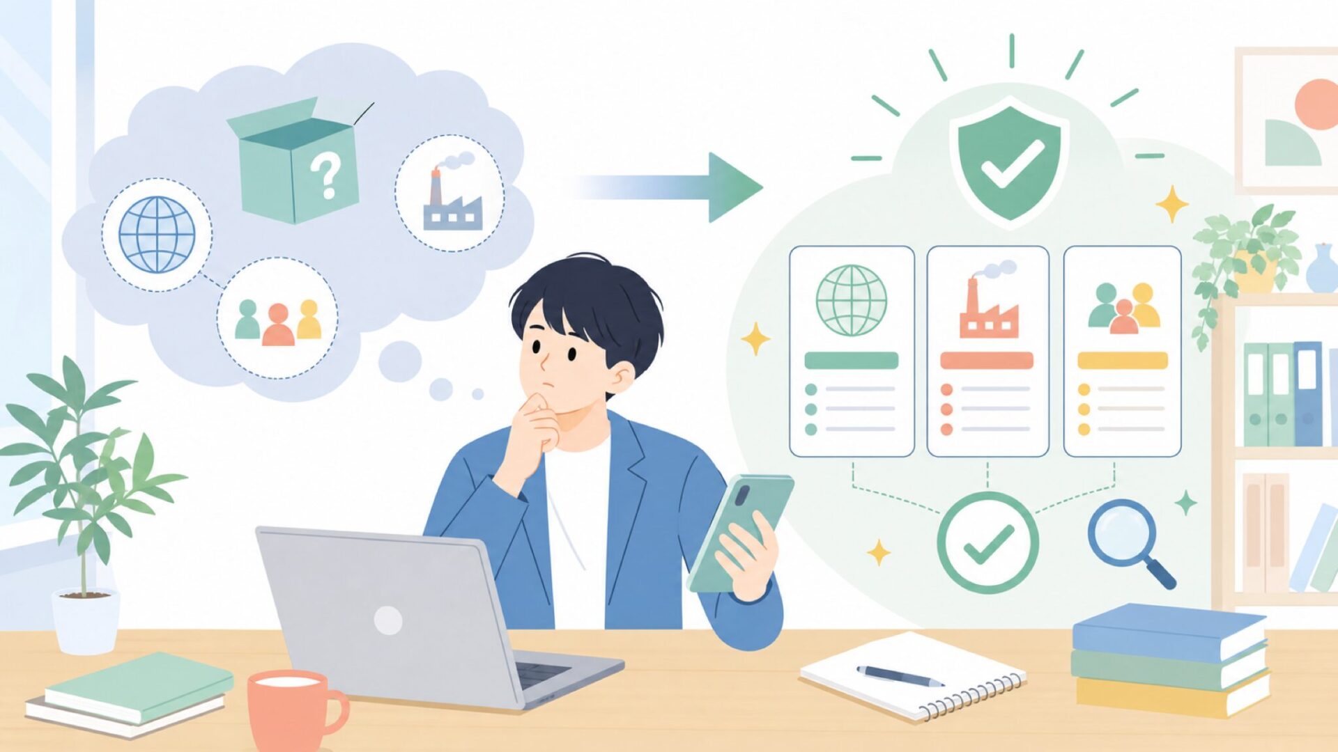 Modokerはどこの国のブランドか？結論から解説を表すイラスト