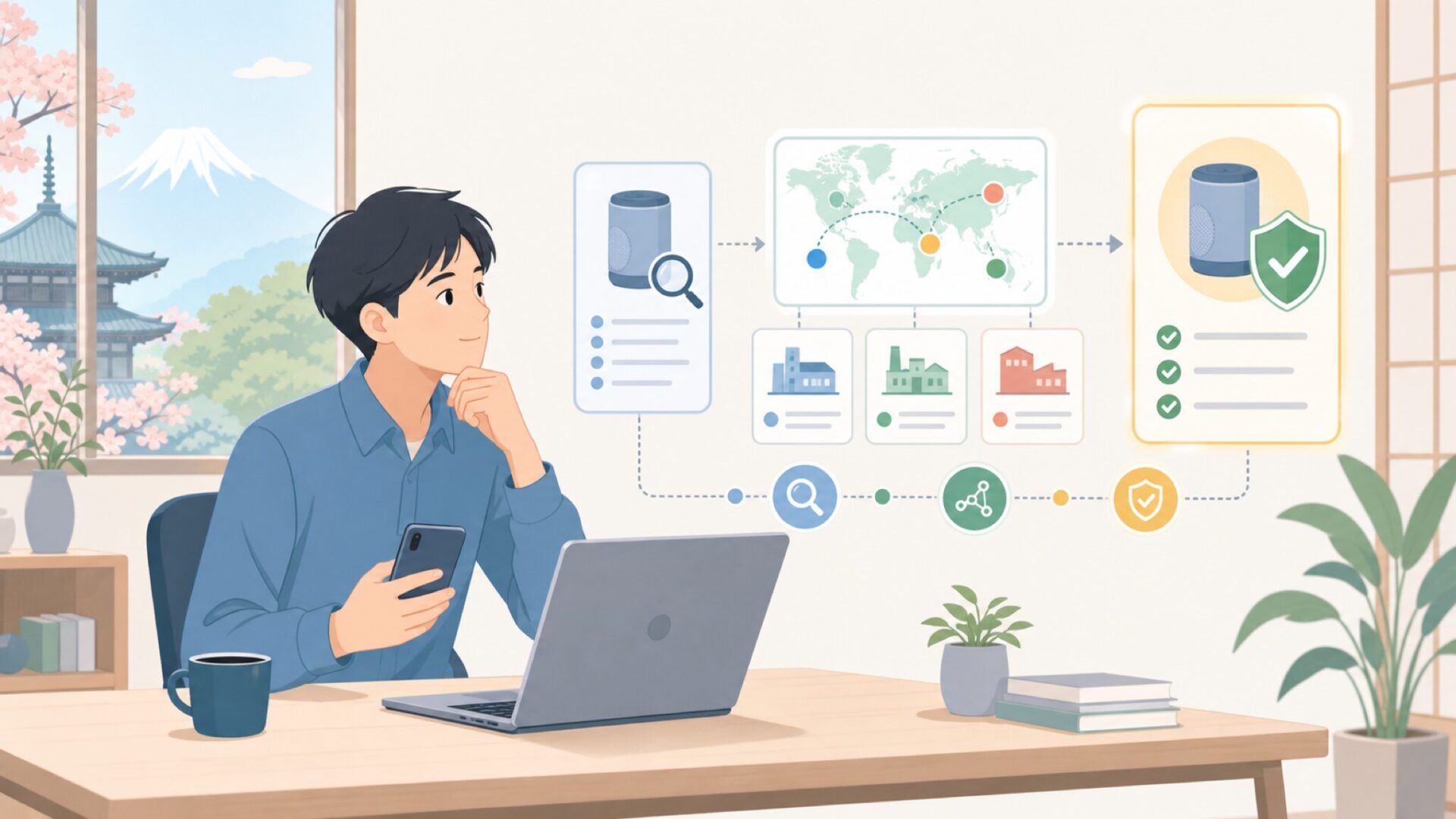 Parsonver（パーソンバー）はどこの国のブランドか徹底解明を表すイラスト