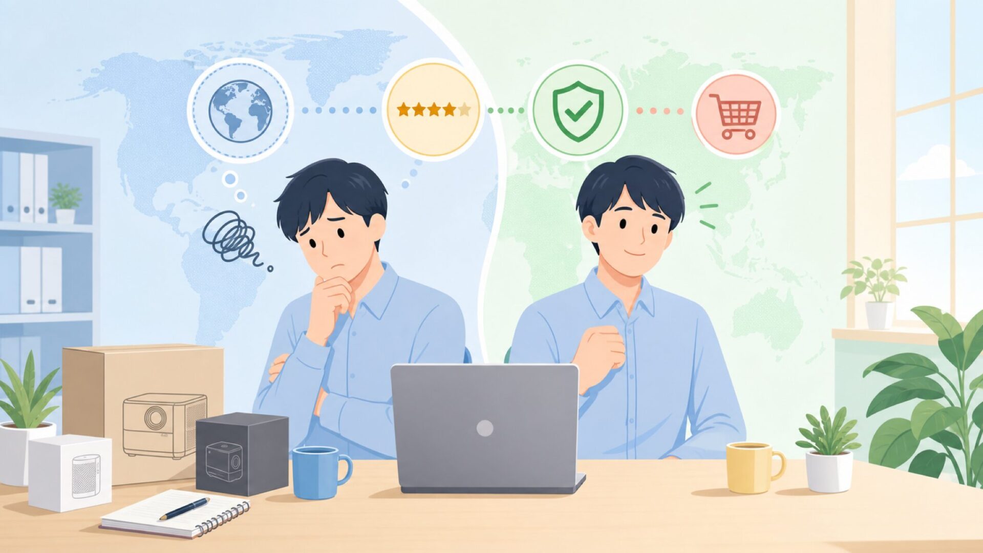 Dangbeiはどこの国？企業の素顔を知るための基本情報を表すイラスト