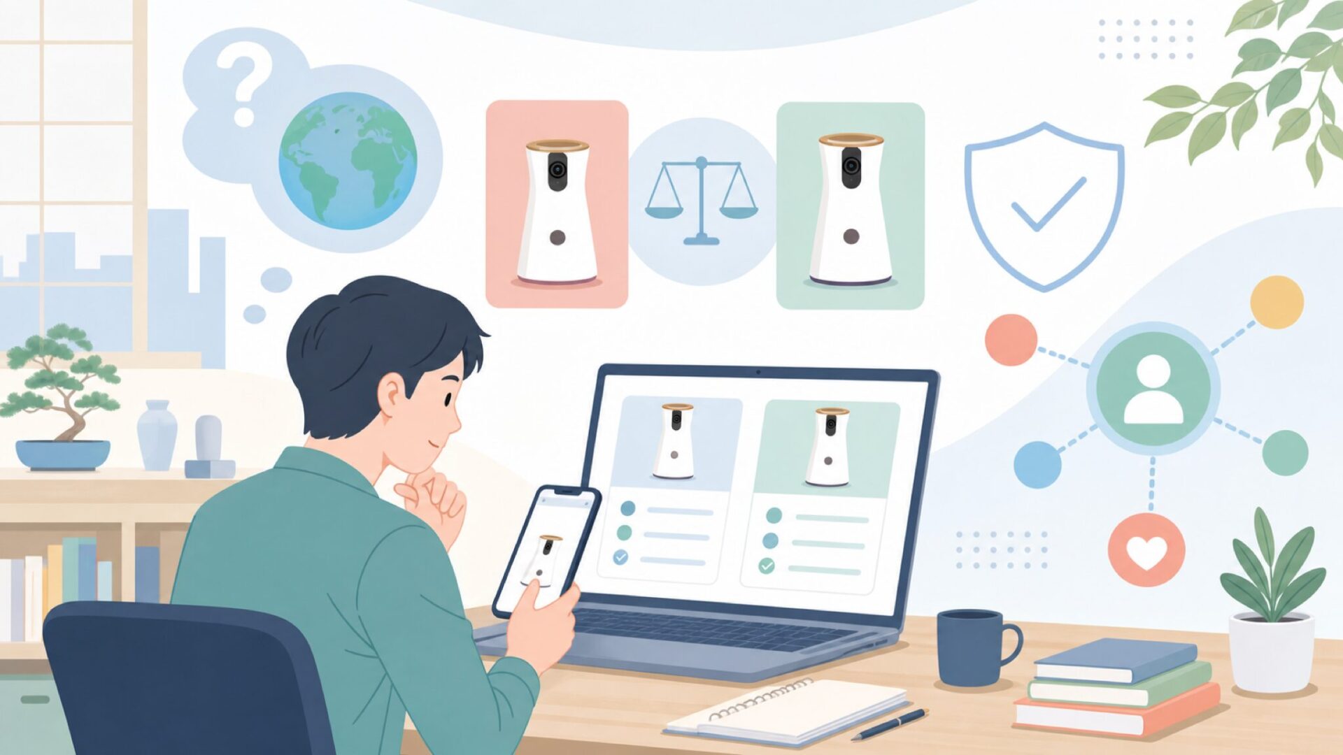Furboはどこの国の製品？製造元「Tomofun」の素性を表すイラスト