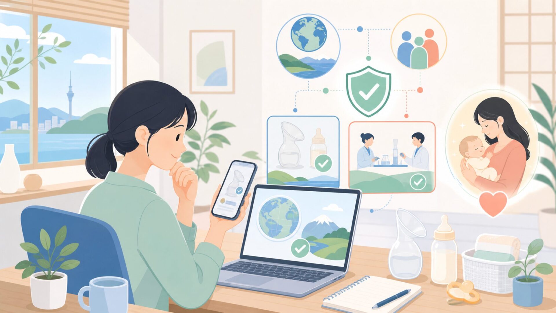 HaakaaはニュージーランドのIvy Biotech社が設立したブランドを表すイラスト
