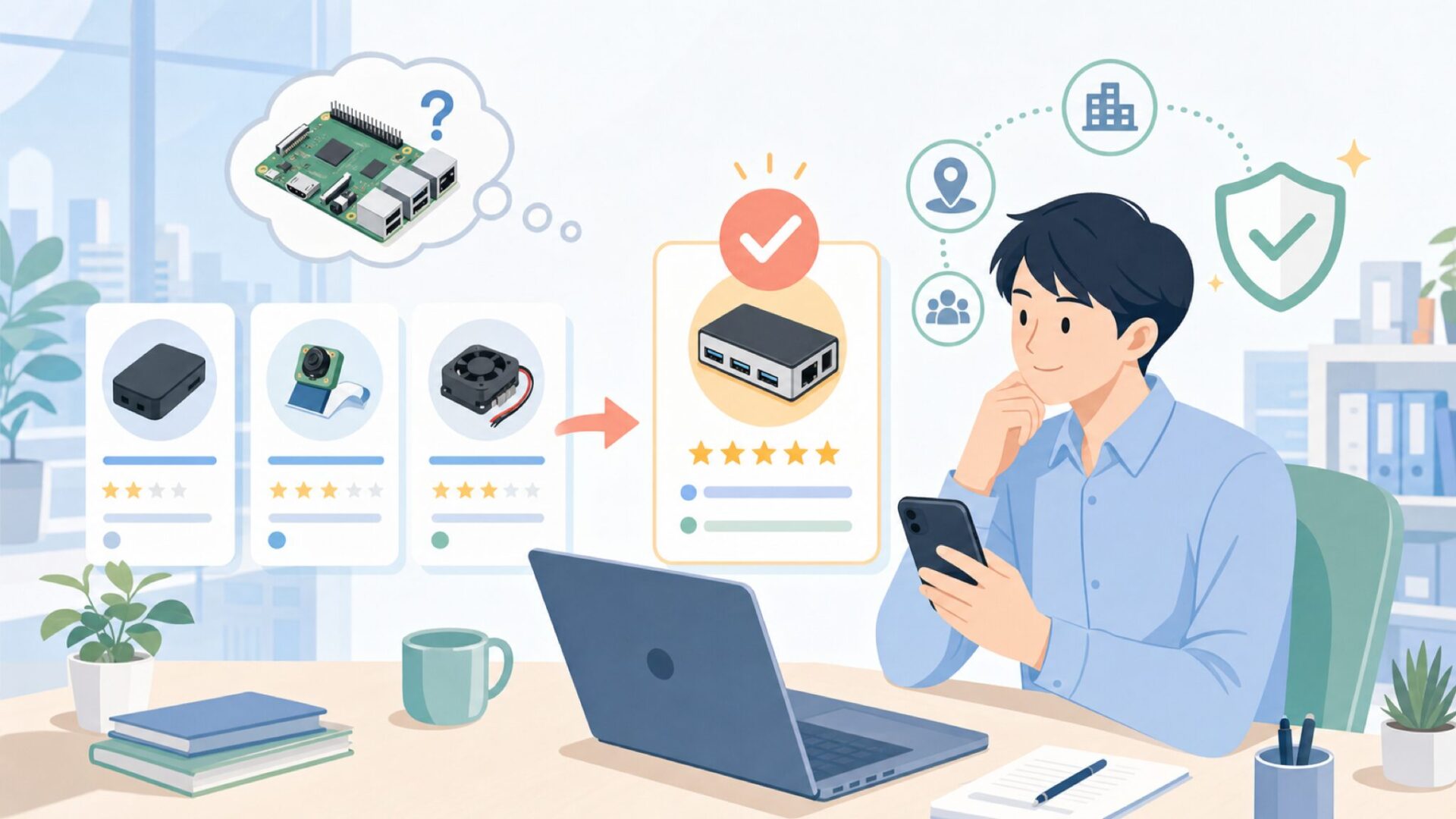 GeeekPiはどこの国のブランド？運営会社と拠点を結論からを表すイラスト