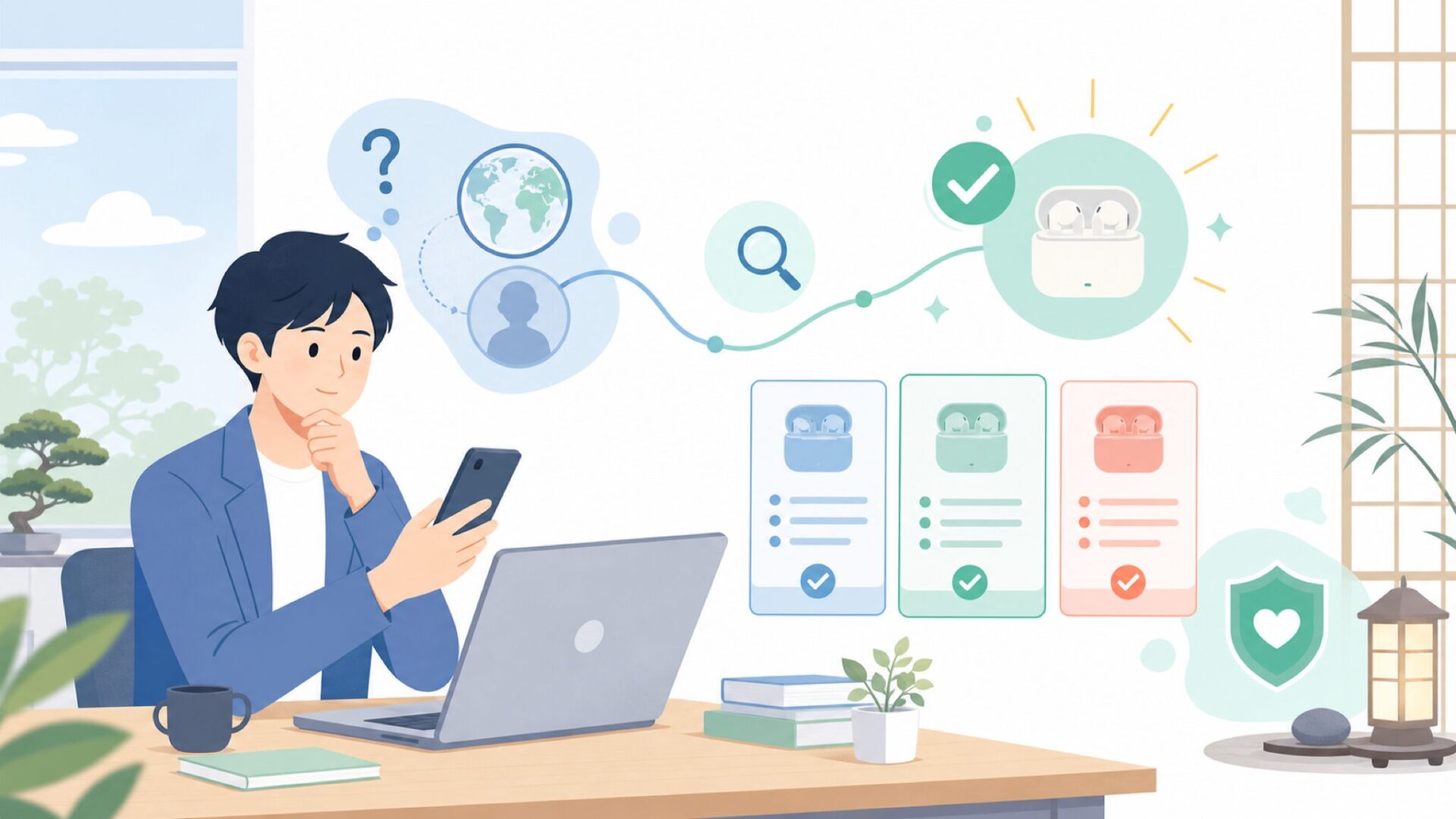 EarStudioはどこの国のブランドなのかを表すイラスト