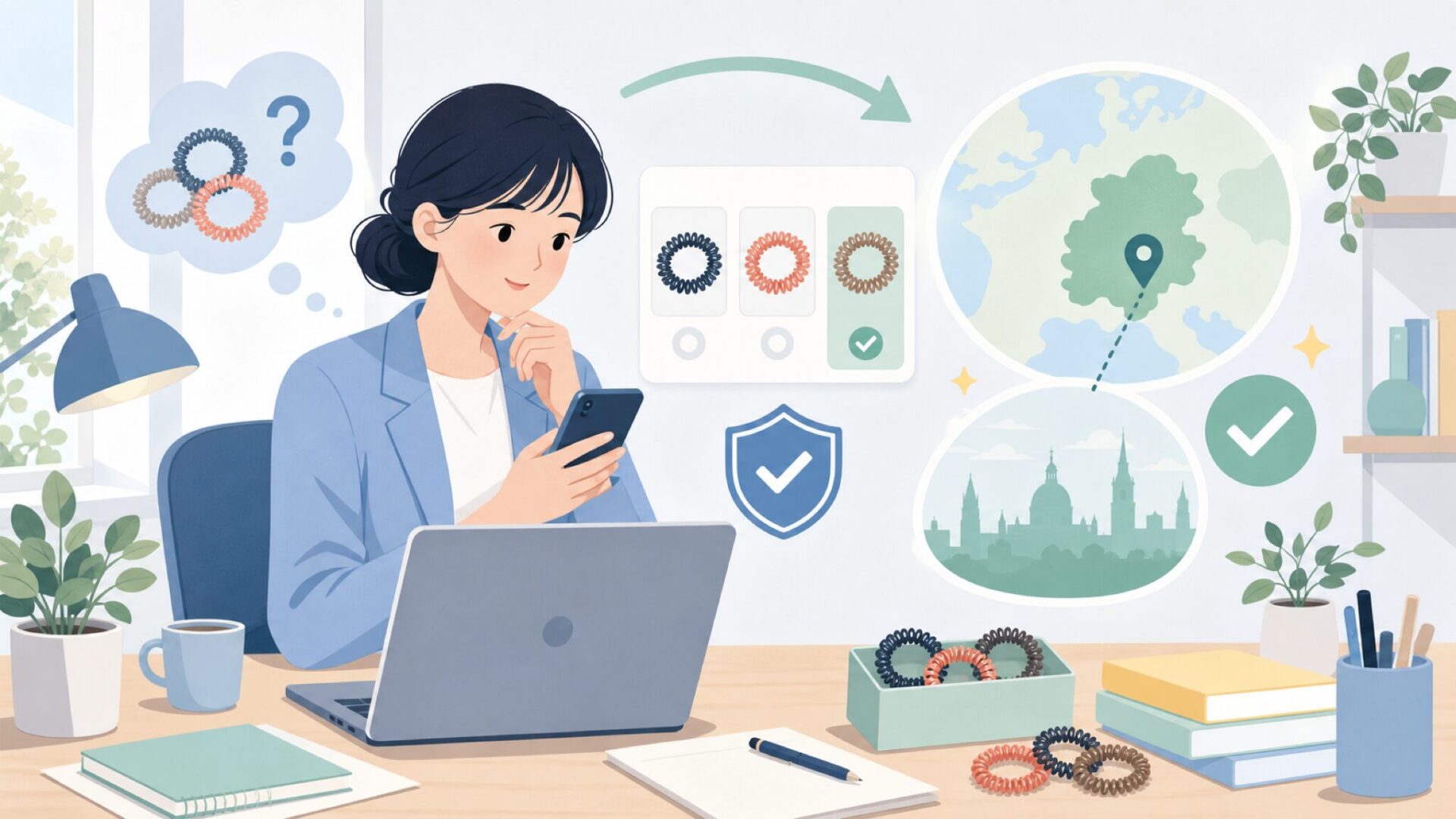 Invisibobbleはどこの国のブランド？答えはドイツですを表すイラスト