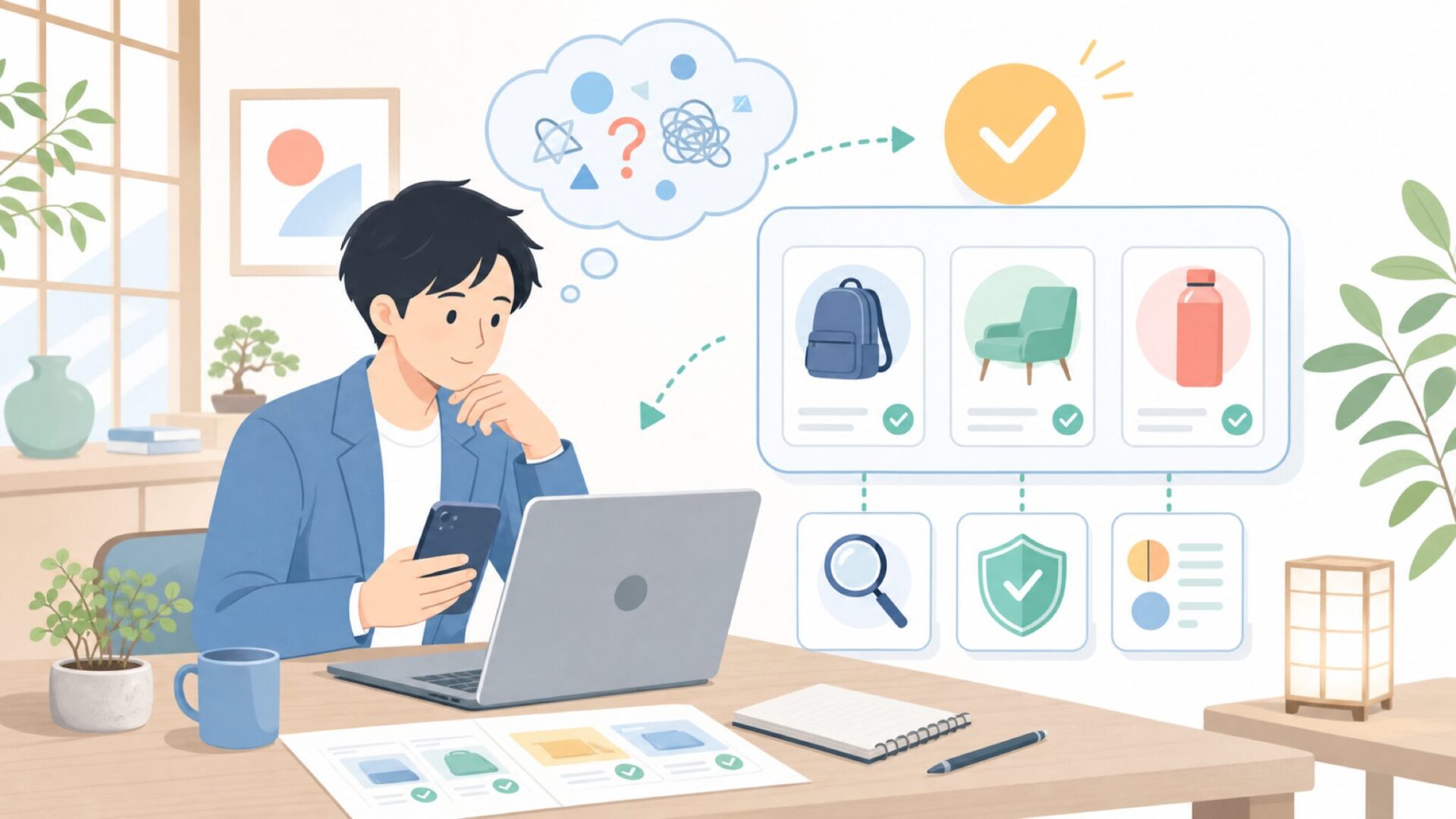 theBalmはどこの国？まず答えをはっきりさせるを表すイラスト