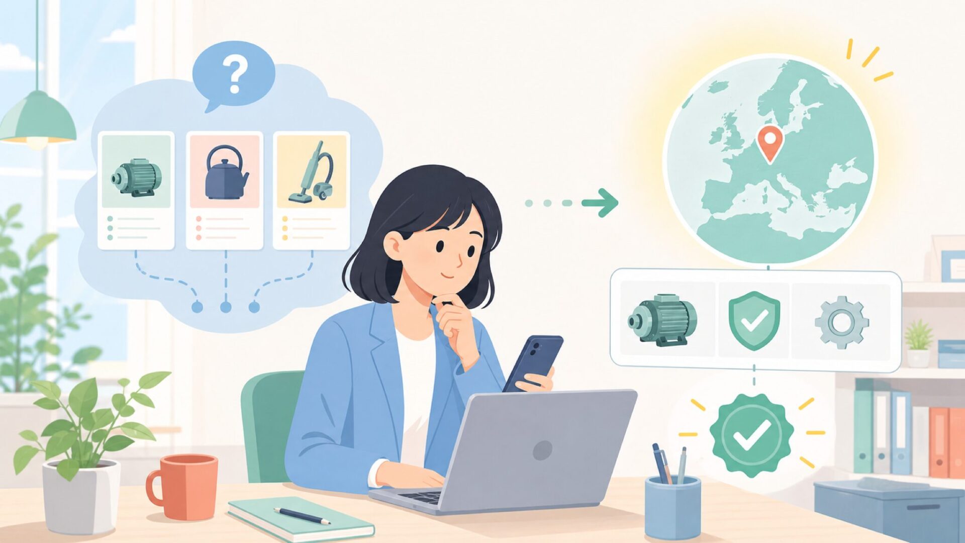 Scheppach（シェップアッハ）はどこの国？答えはドイツですを表すイラスト