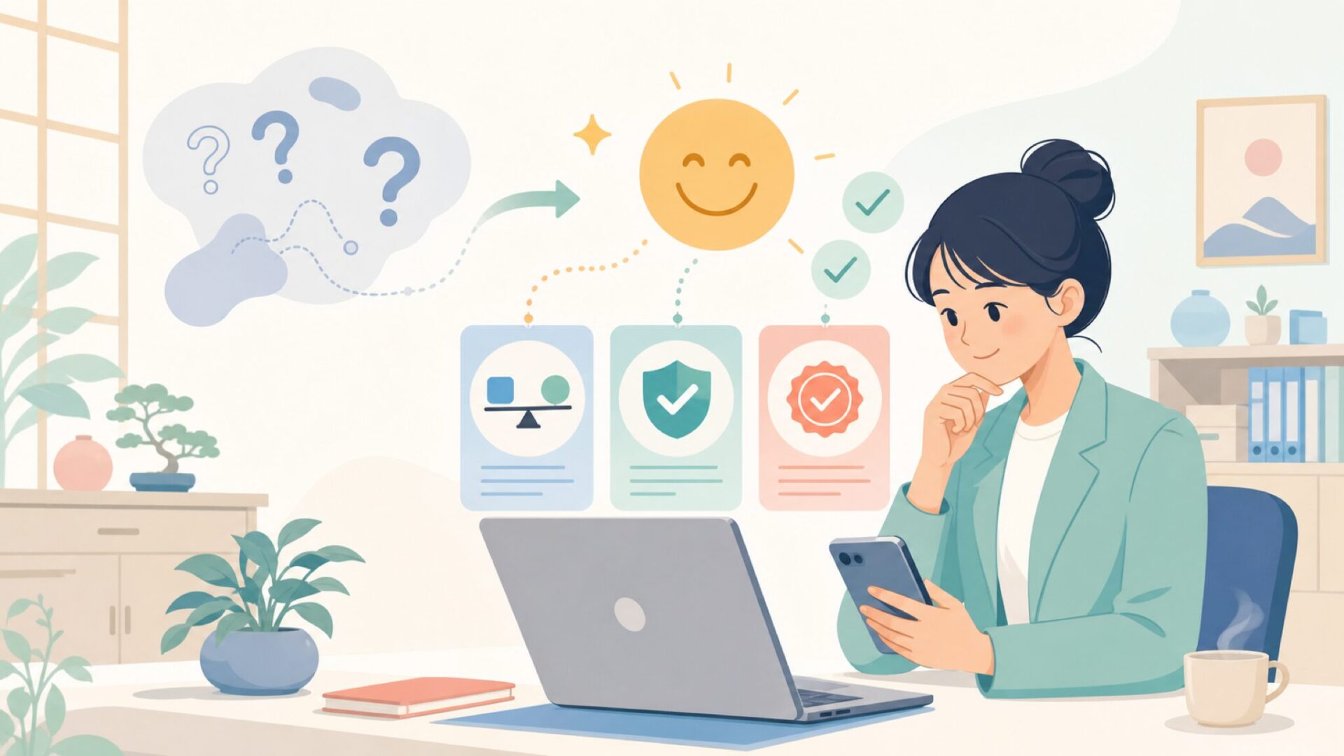 「Le sourire」のフランス語としての意味と由来を表すイラスト