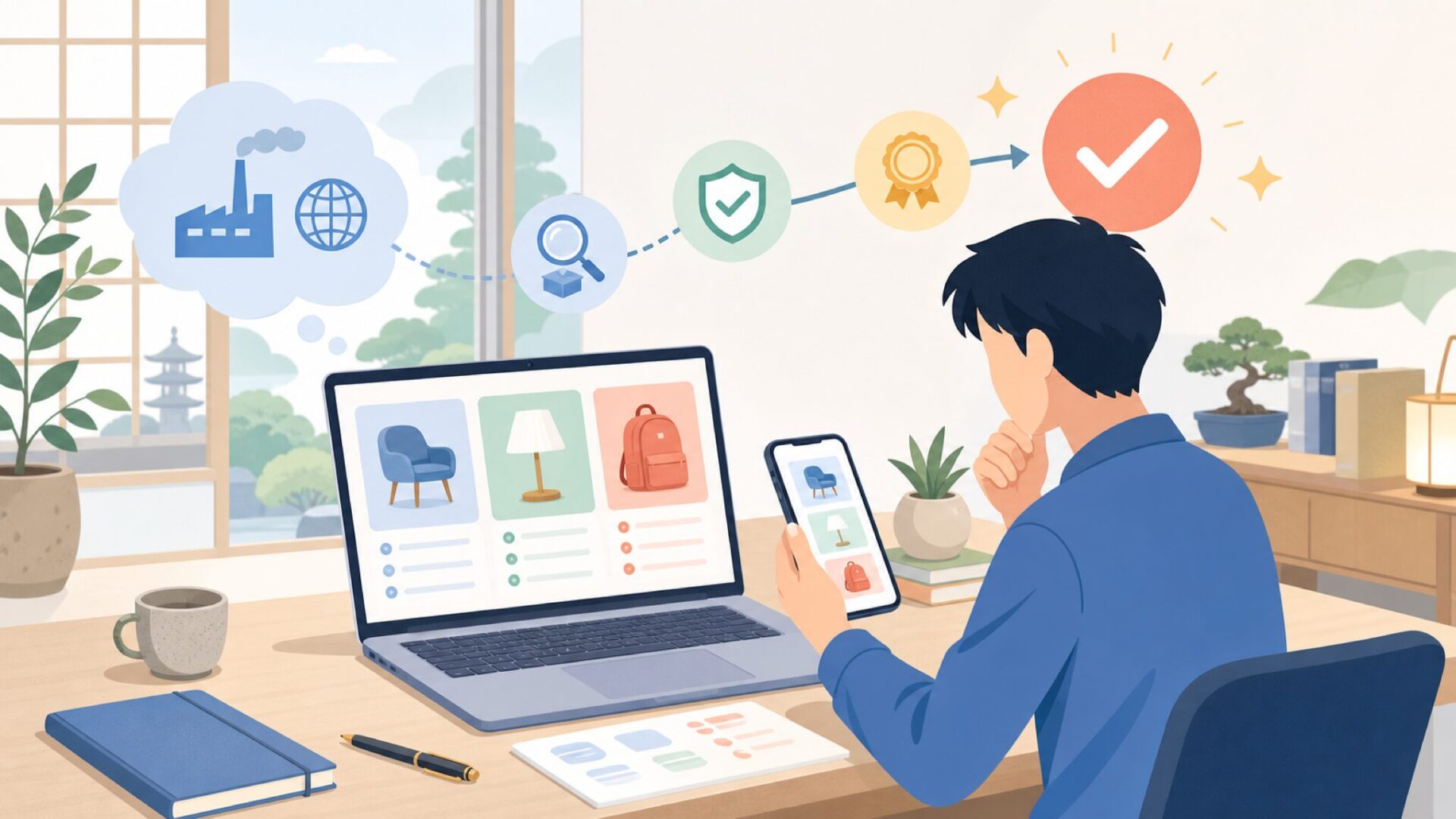 「中国メーカーだから不安」は正しい？素性で見極める考え方を表すイラスト