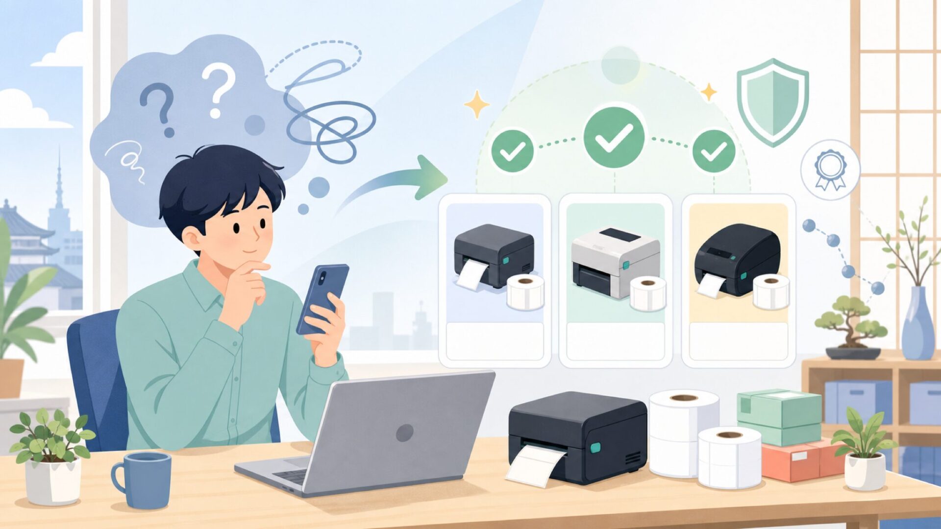 POLONOはどんな製品を扱うブランドなのかを表すイラスト