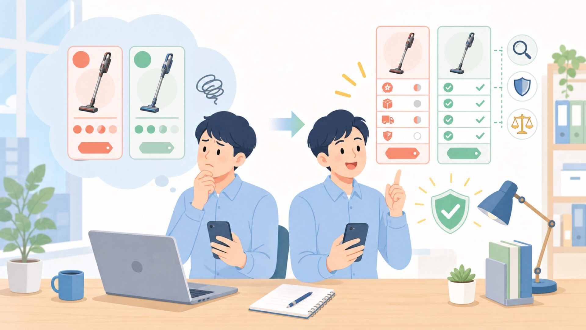 なぜPRETTYCAREは「安すぎて怖い」のか——格安価格の裏側を表すイラスト