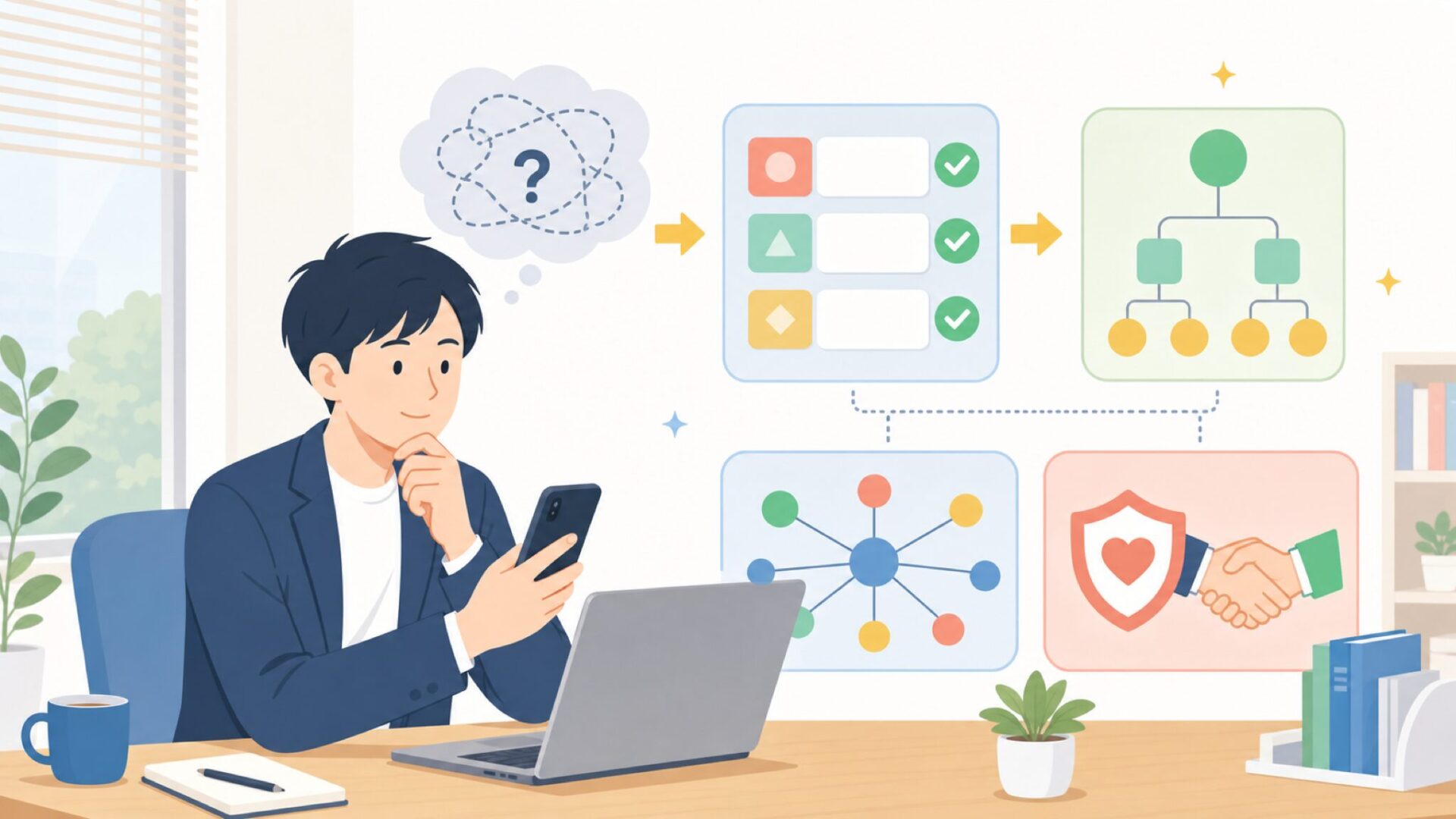 Osterを運営する会社はどこ?親会社と現在の体制を表すイラスト