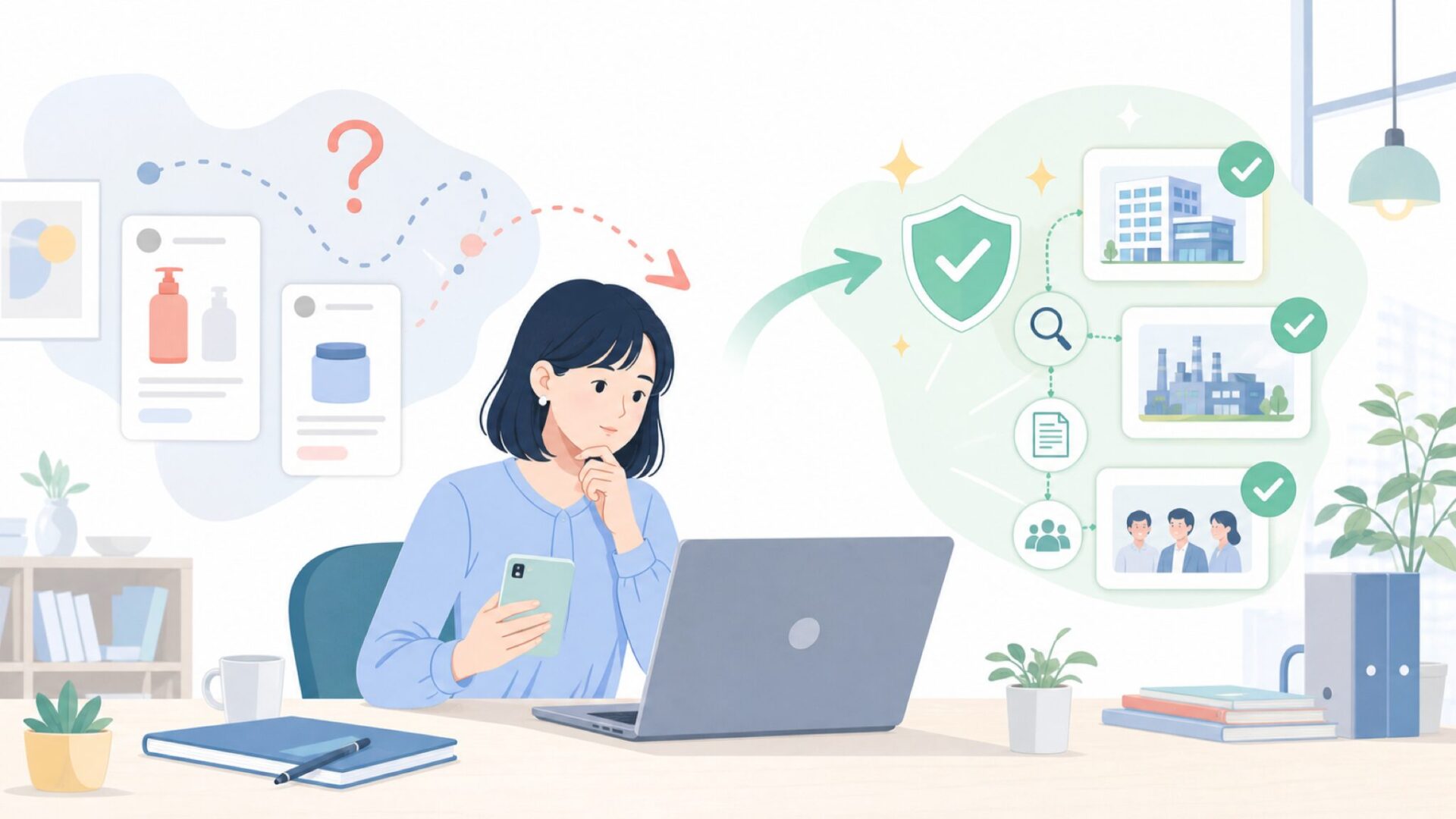 Toockiの運営会社と素性｜無名でも実態はあるのかを表すイラスト