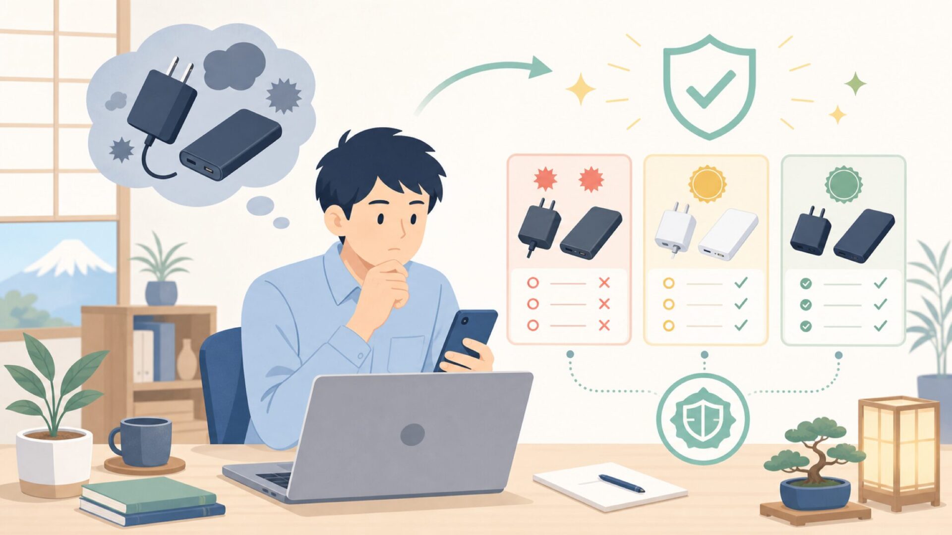 「中国製だから危ない」は思い込み？PSEマークで見極める本当の安全基準を表すイラスト